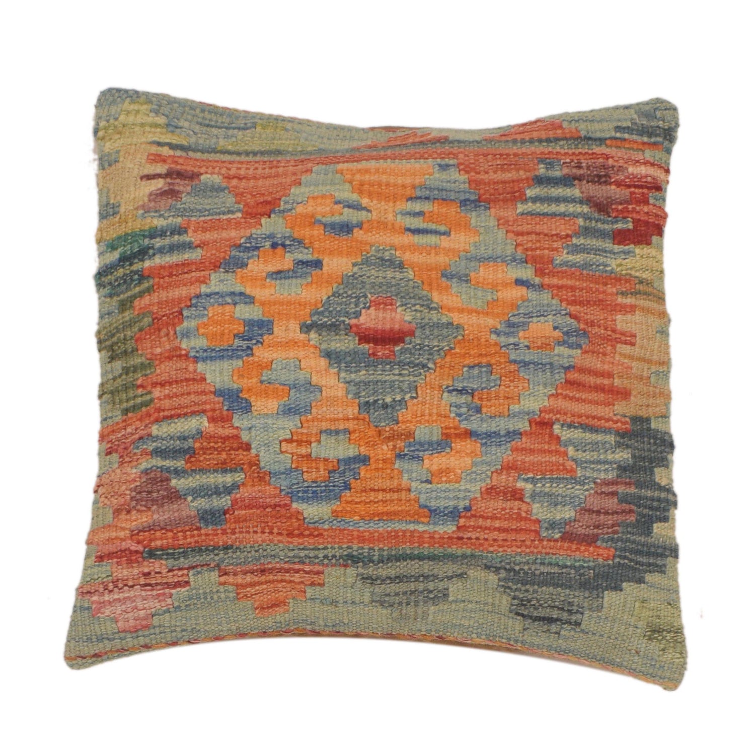 Vegetable Kilim Cushion Cover 1' 6" x 1' 6" (ft) - No. 34481