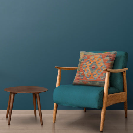 Vegetable Kilim Cushion Cover 1' 6" x 1' 6" (ft) - No. 34481