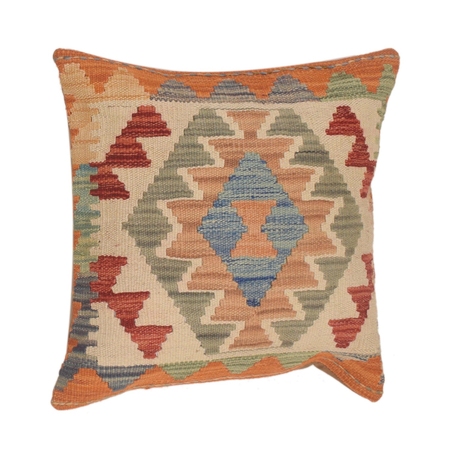 Hand Knotted Kilim Cushion 1' 6" x 1' 6" (ft) - No. 34484