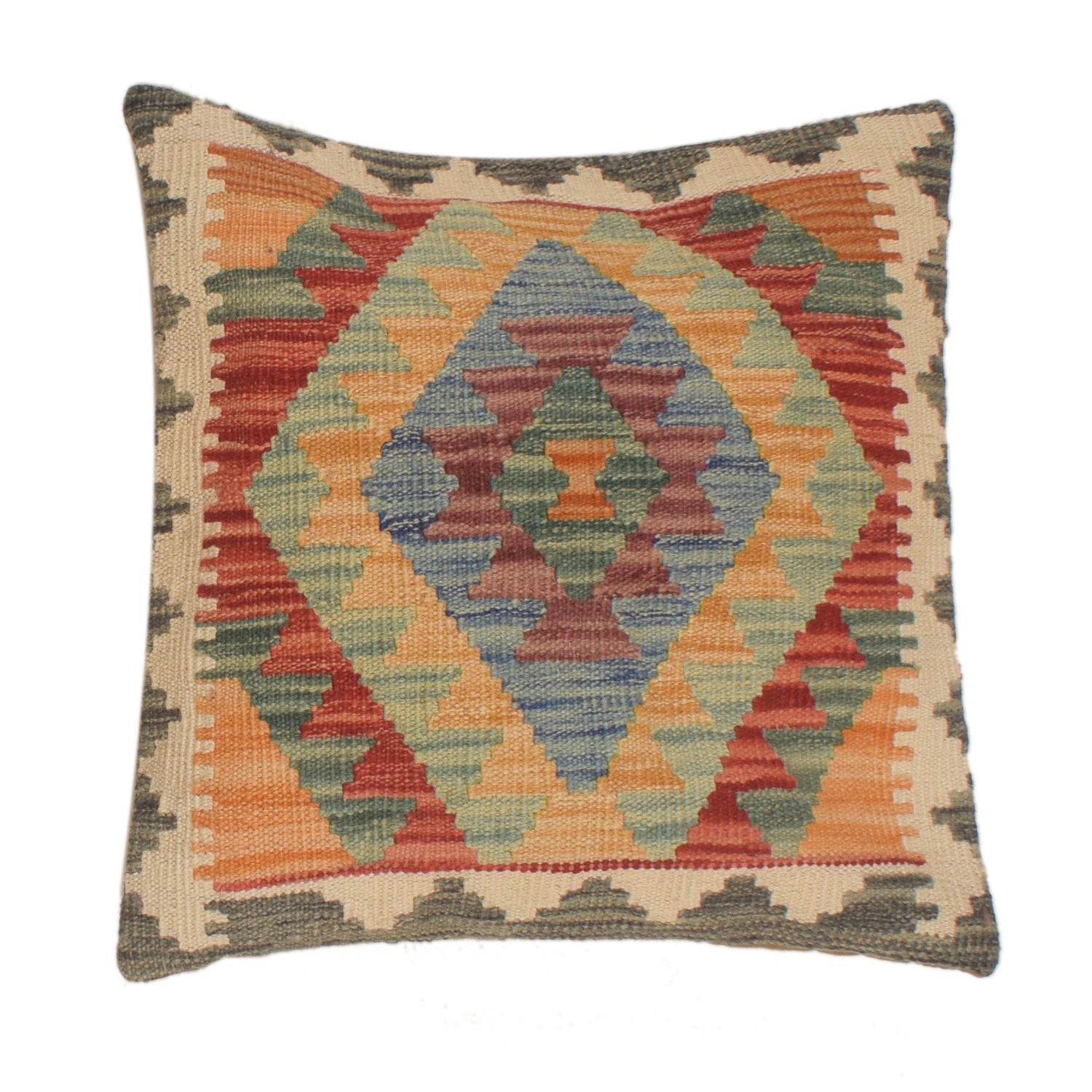 Square Size Kelim Cushion 1' 6 x 1' 6 (ft) - No. 34497