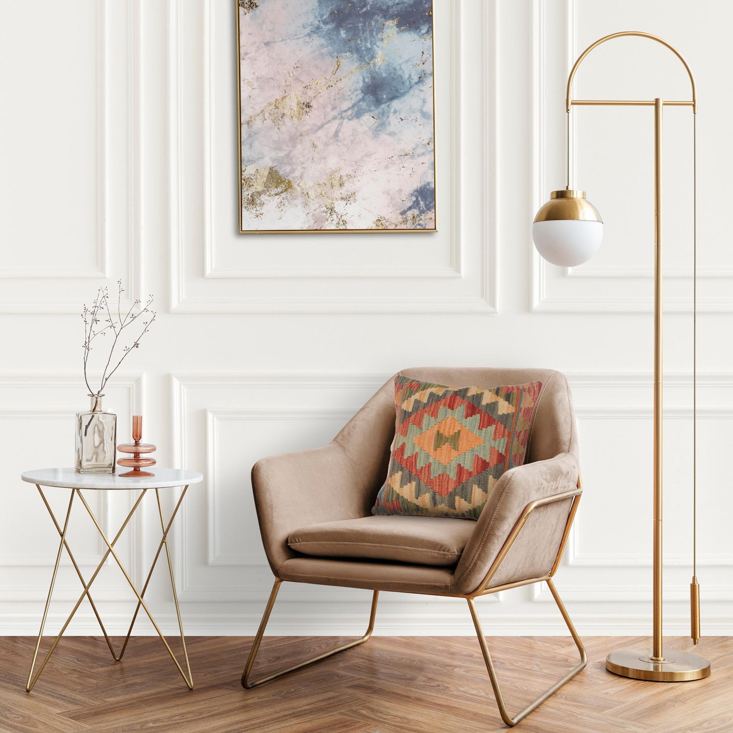 Turkish Design Kilim Cushion 1' 6" x 1' 6" (ft) - No. 34500