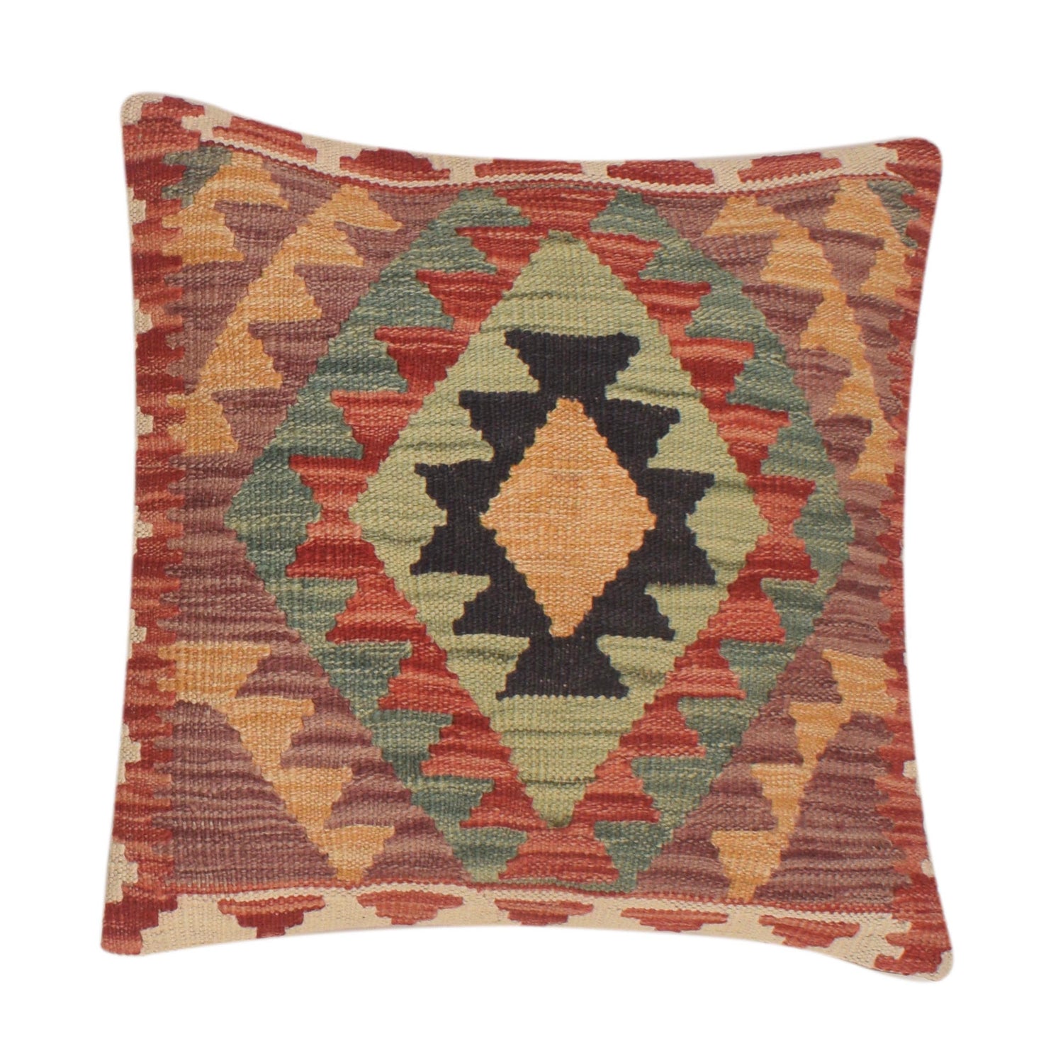 Vegetable Kilim Cushion Cover 1' 6 x 1' 6 (ft) - No. 34505