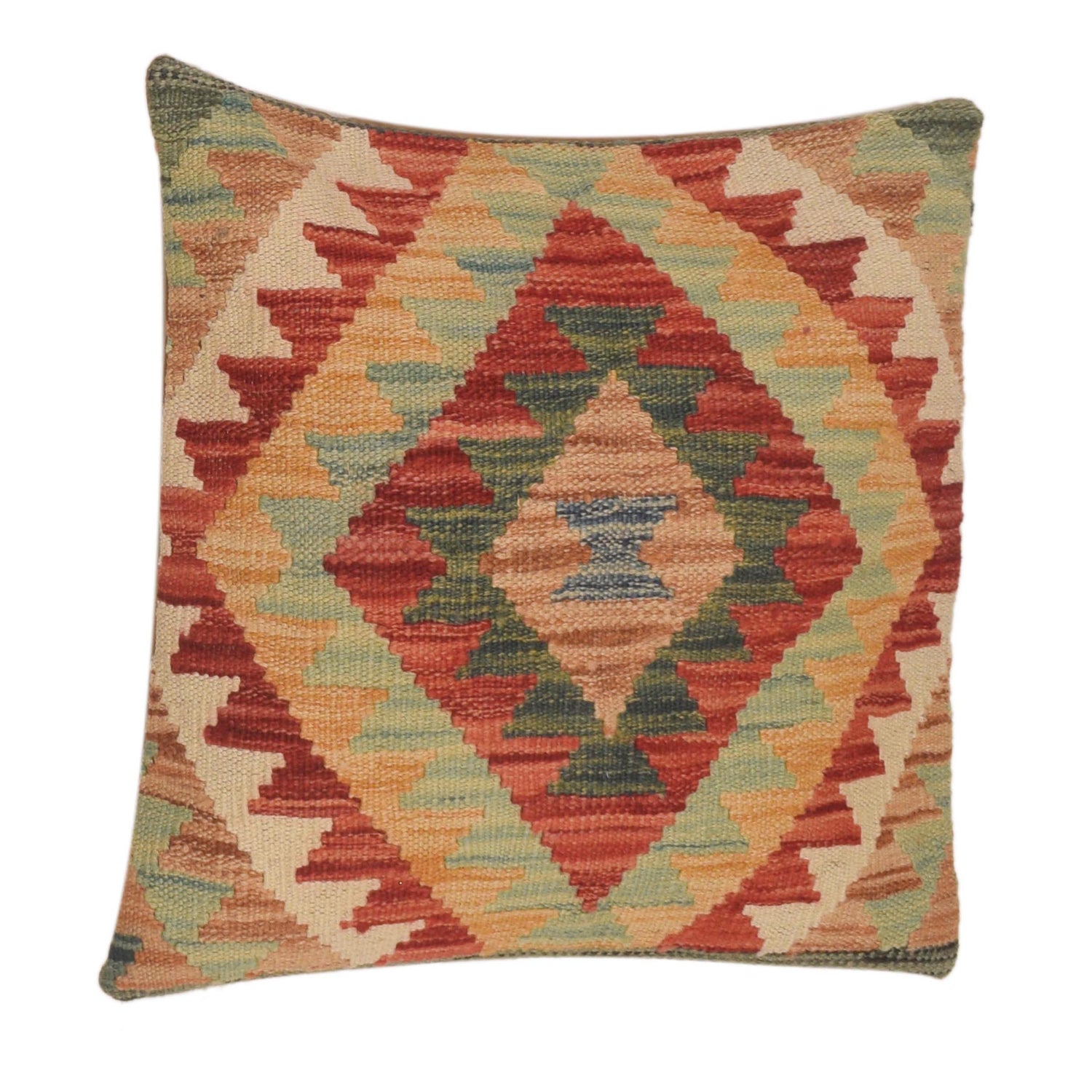 Square Size Kelim Cushion 1' 6" x 1' 7" (ft) - No. 34508