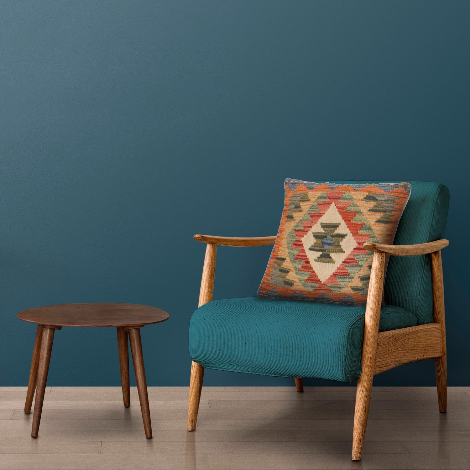 Hand Knotted Kilim Cushion 1' 4" x 1' 6" (ft) - No. 34516