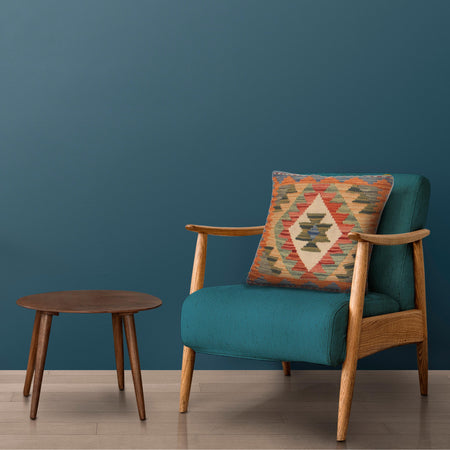 Hand Knotted Kilim Cushion 1' 4" x 1' 6" (ft) - No. 34516