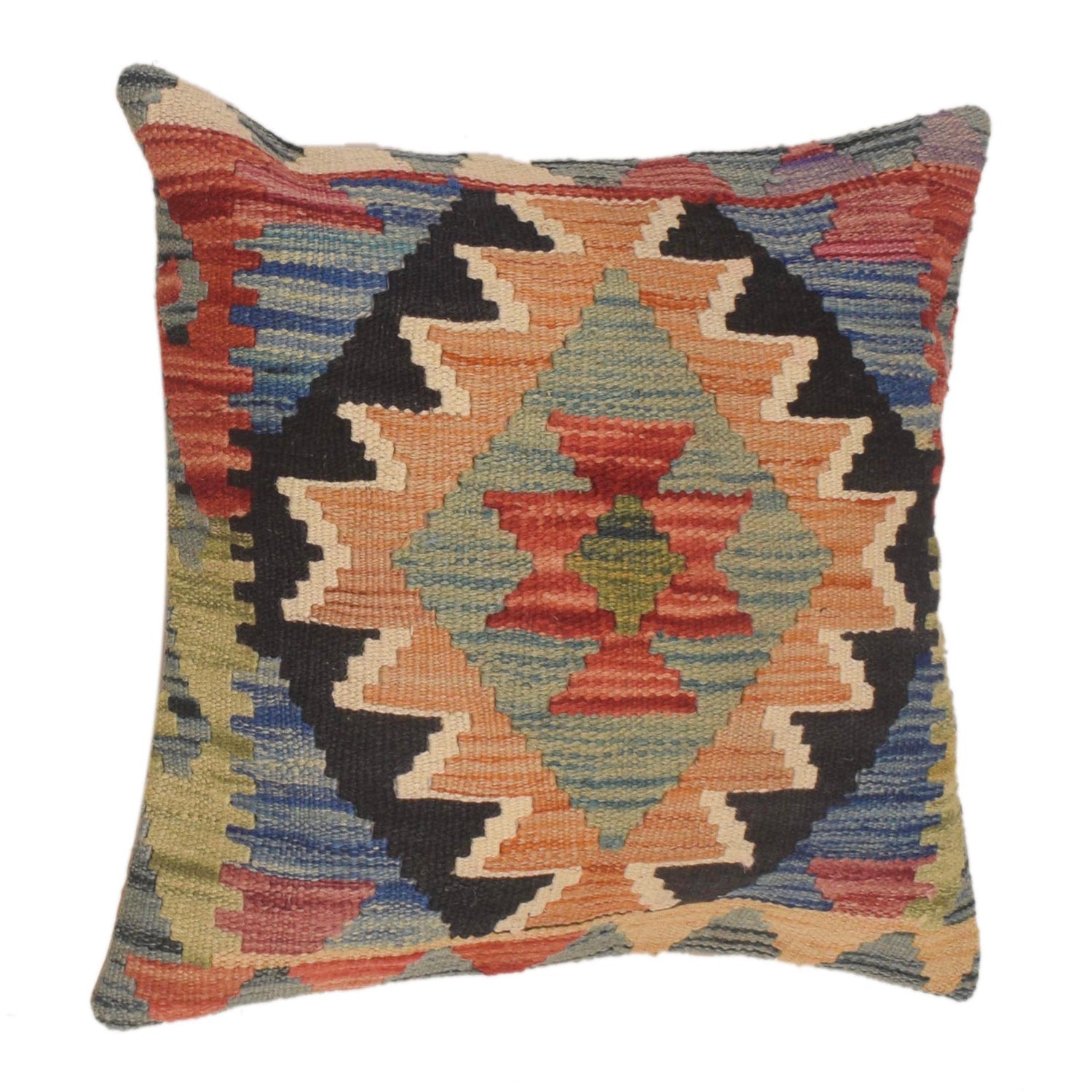 Turkish Design Kilim Cushion 1' 6" x 1' 6" (ft) - No. 34521