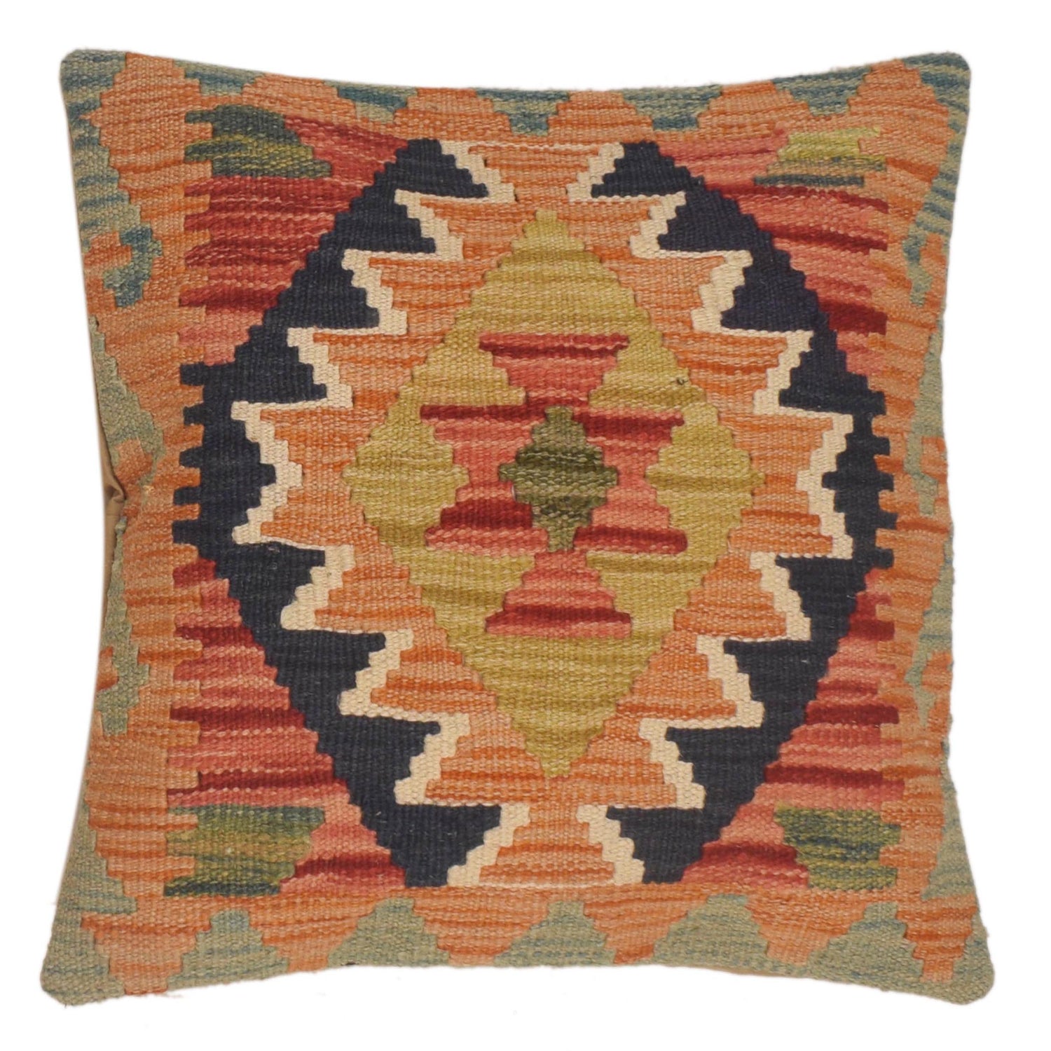 Turkish Design Kilim Cushion 1' 6 x 1' 6 (ft) - No. 34524