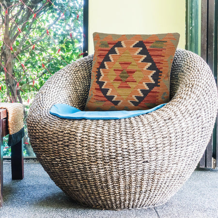 Turkish Design Kilim Cushion 1' 6 x 1' 6 (ft) - No. 34524