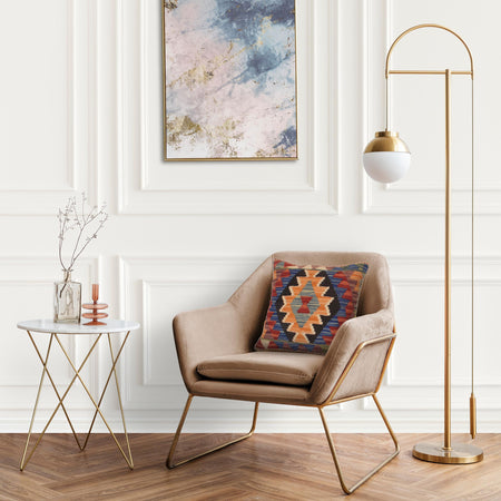 Turkish Style Kelim Cushion 1' 6" x 1' 7" (ft) - No. 34526