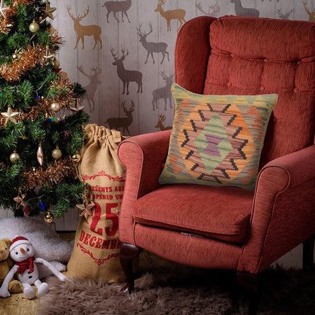 Handmade Kilim Cushion 1' 6 x 1' 7 (ft) - No. 34528