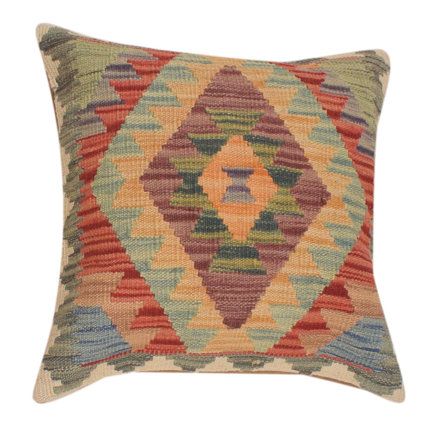 Square Size Kelim Cushion 1' 6" x 1' 7" (ft) - No. 34529