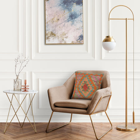 Turkish Style Kelim Cushion 1' 6 x 1' 6 (ft) - No. 34535