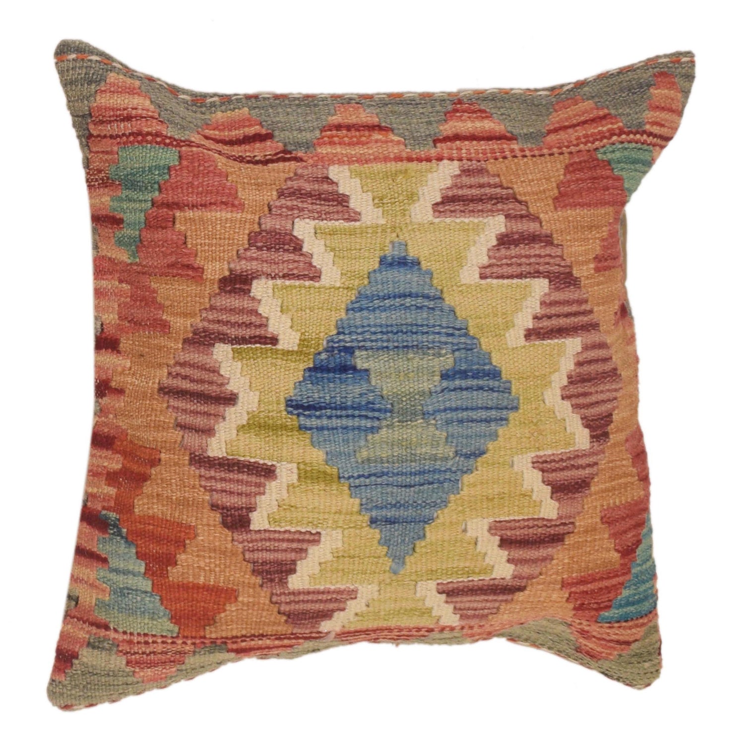 Vegetable Kilim Cushion Cover 1' 6" x 1' 6" (ft) - No. 34539