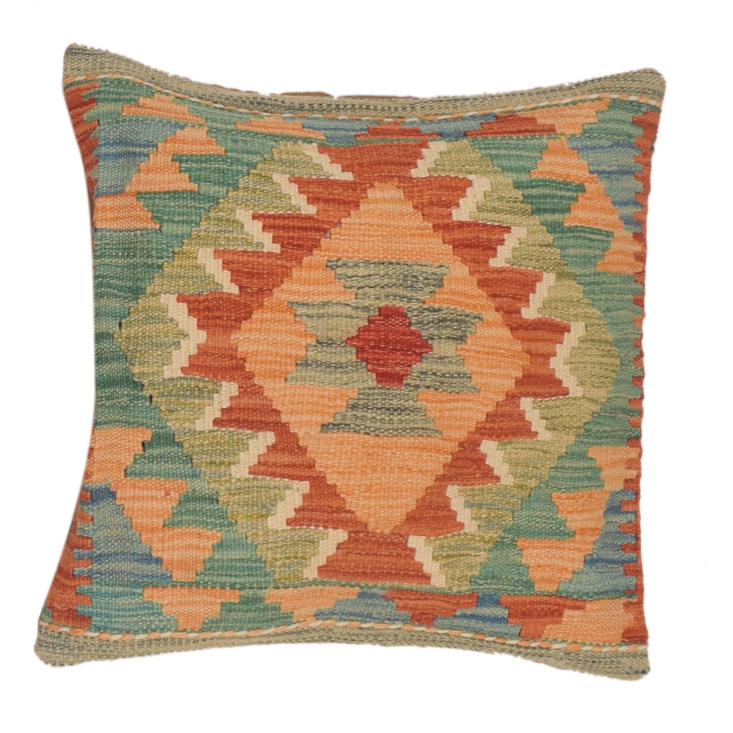 Turkish Style Kelim Cushion 1' 6 x 1' 6 (ft) - No. 34547