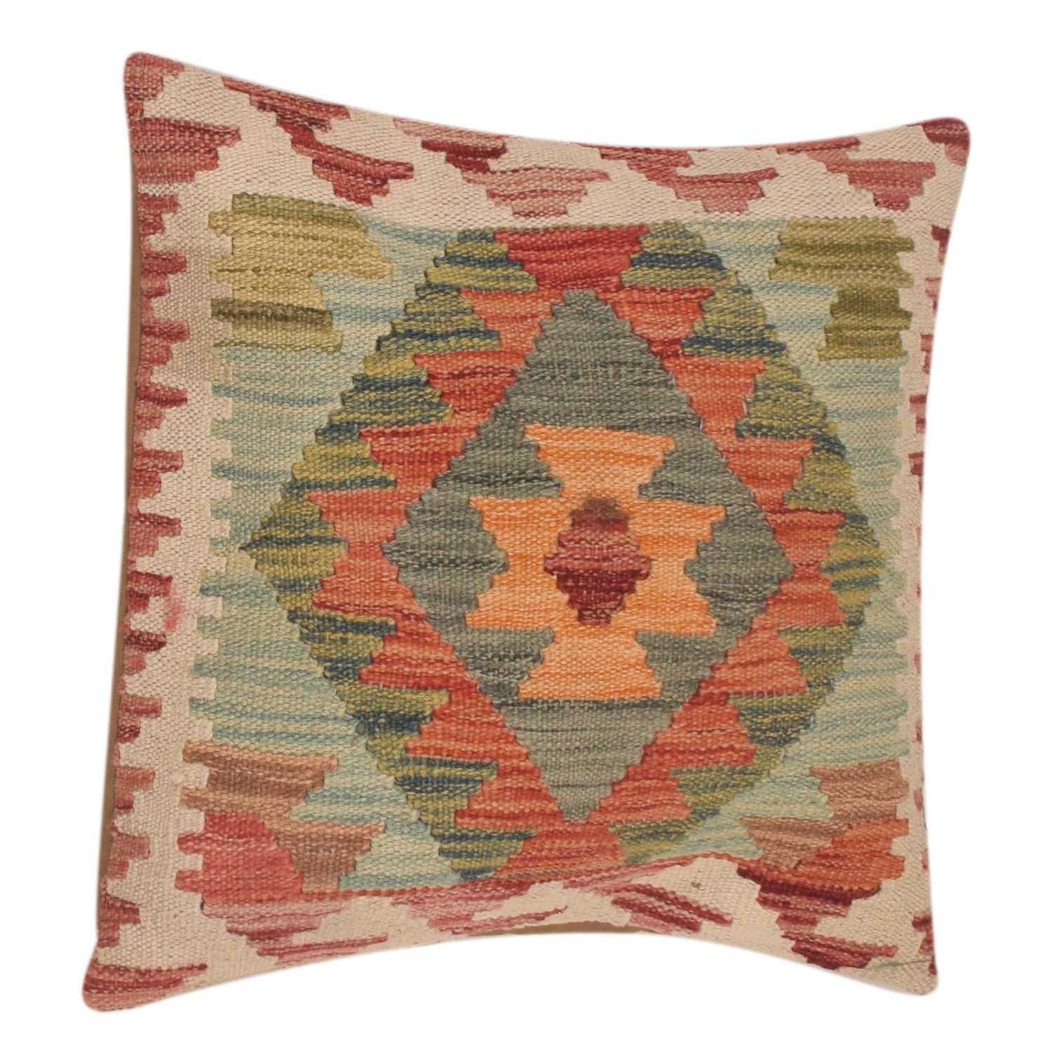 Vegetable Kilim Cushion Cover 1' 6" x 1' 6" (ft) - No. 34553