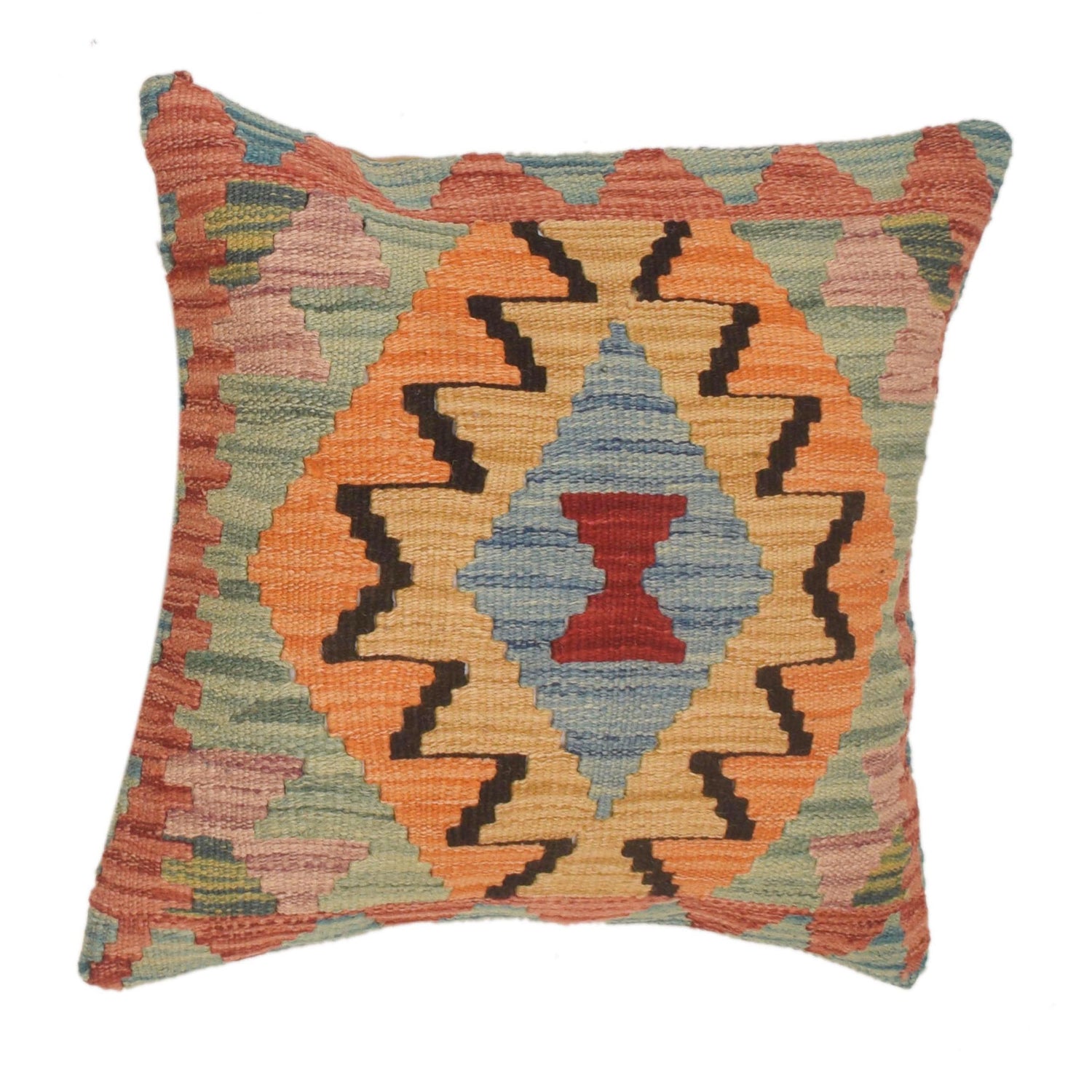 Hand Knotted Kilim Cushion 1' 6" x 1' 6" (ft) - No. 34556
