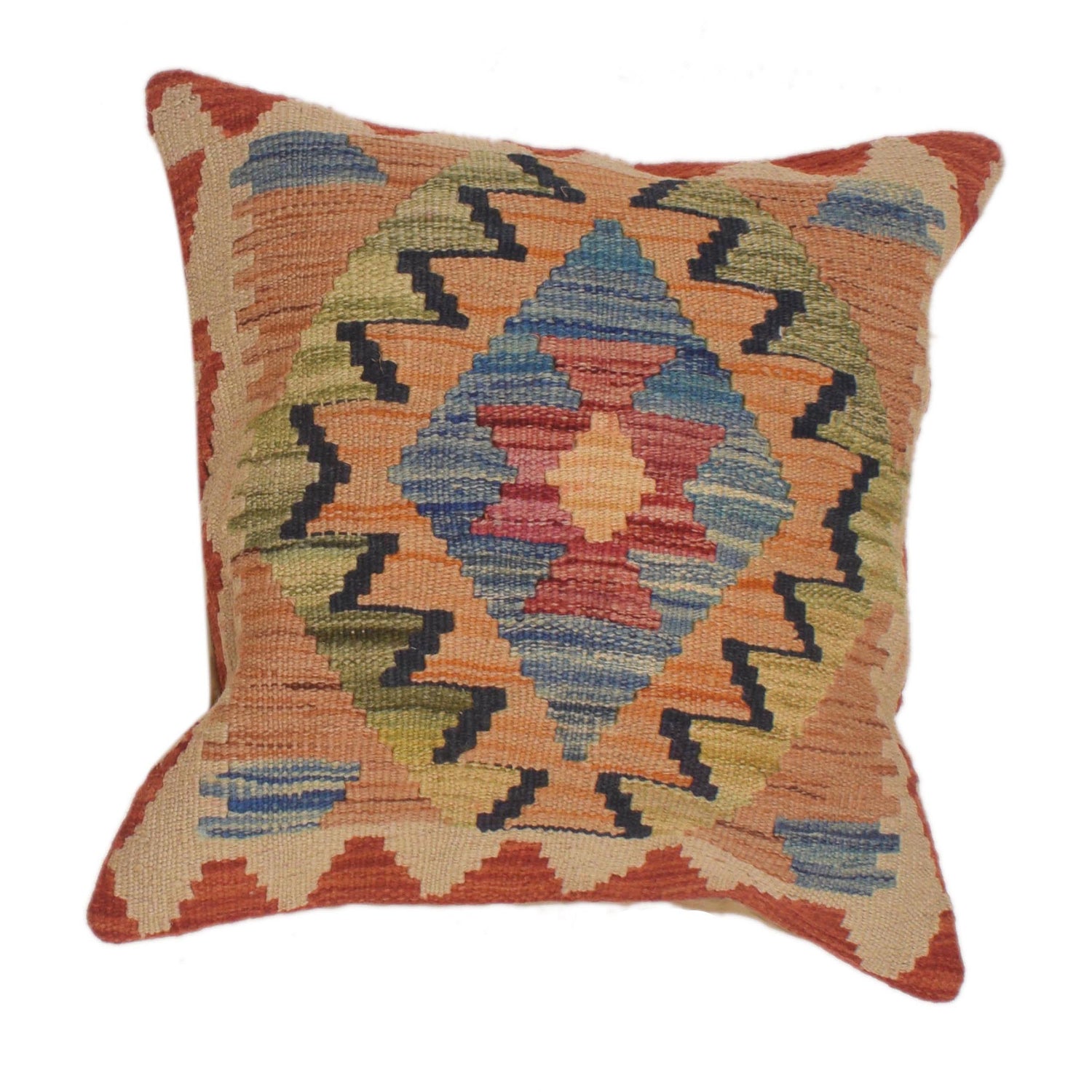 Hand Knotted Kilim Cushion 1' 6" x 1' 6" (ft) - No. 34565
