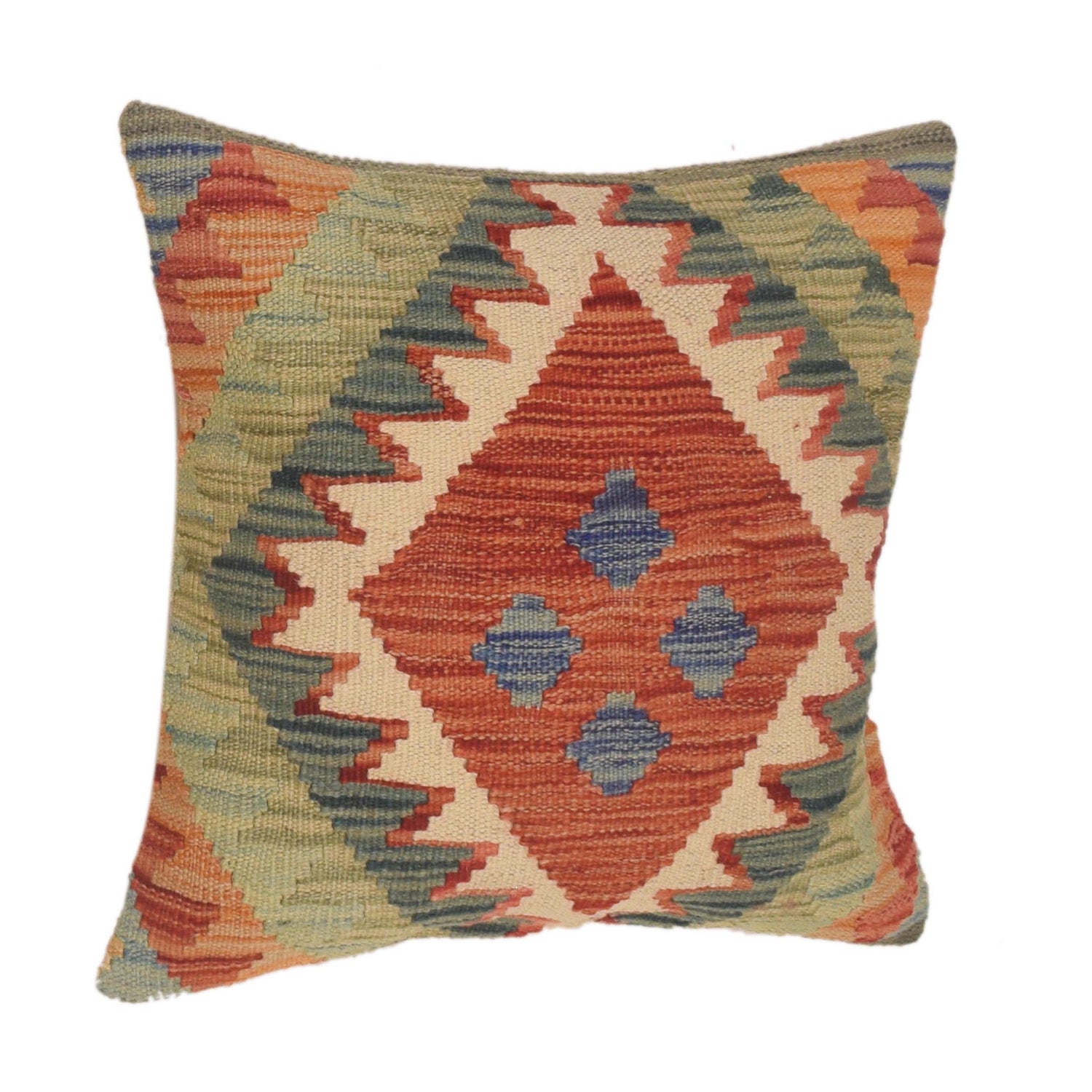 Hand Knotted Kilim Cushion 1' 6" x 1' 6" (ft) - No. 34570