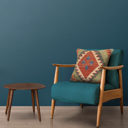 Hand Knotted Kilim Cushion 1' 6" x 1' 6" (ft) - No. 34570