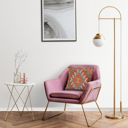 Hand Knotted Kilim Cushion 1' 6 x 1' 6 (ft) - No. 34572