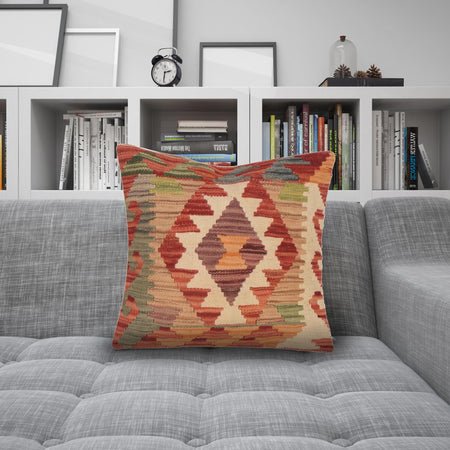 Handmade Kilim Cushion 1' 6 x 1' 5 (ft) - No. 34574