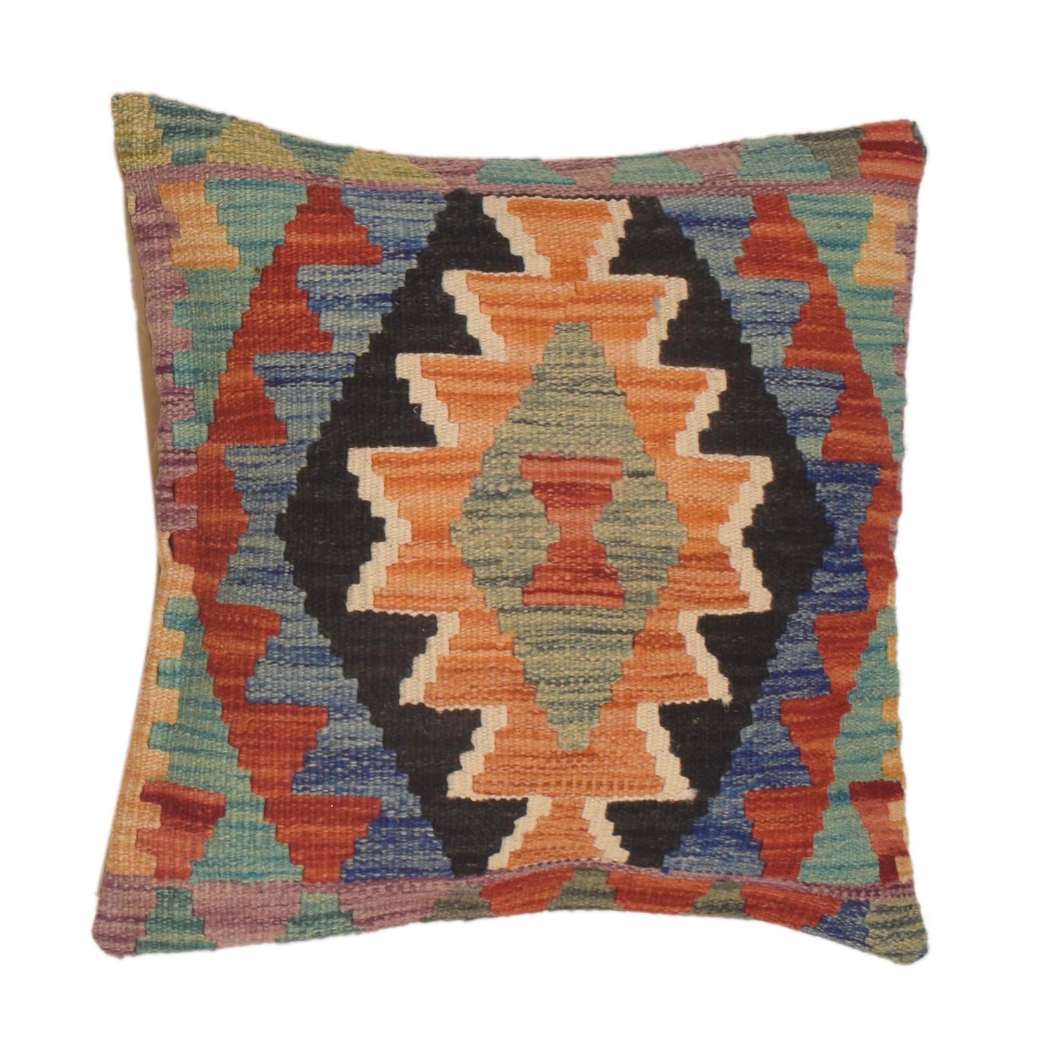 Hand Knotted Kilim Cushion 1' 6 x 1' 6 (ft) - No. 34575