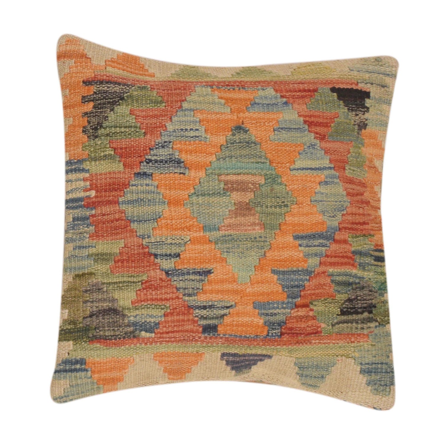Square Size Kelim Cushion 1' 6 x 1' 6 (ft) - No. 34578