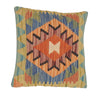 Turkish Design Kilim Cushion 1' 6" x 1' 6" (ft) - No. 34580