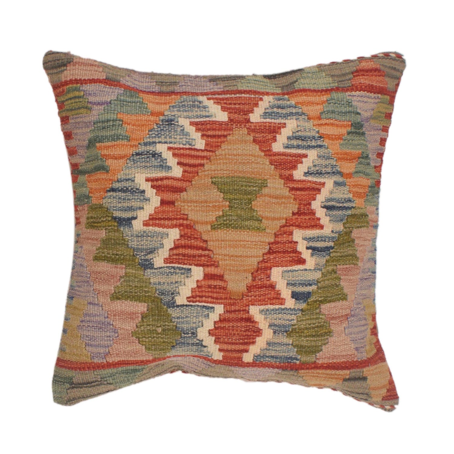 Hand Knotted Kilim Cushion 1' 6" x 1' 6" (ft) - No. 34584