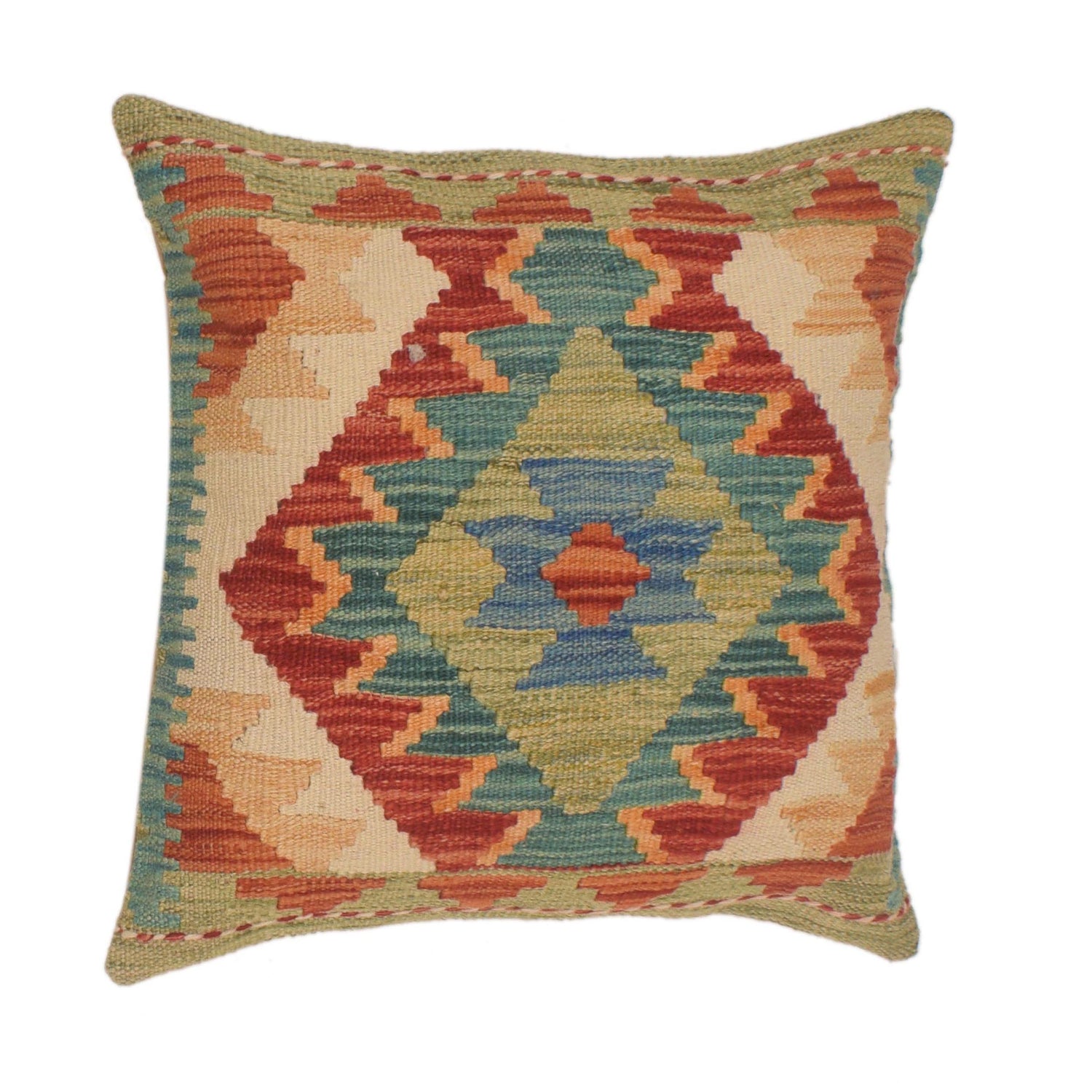 Turkish Style Kelim Cushion 1' 7" x 1' 7" (ft) - No. 34585
