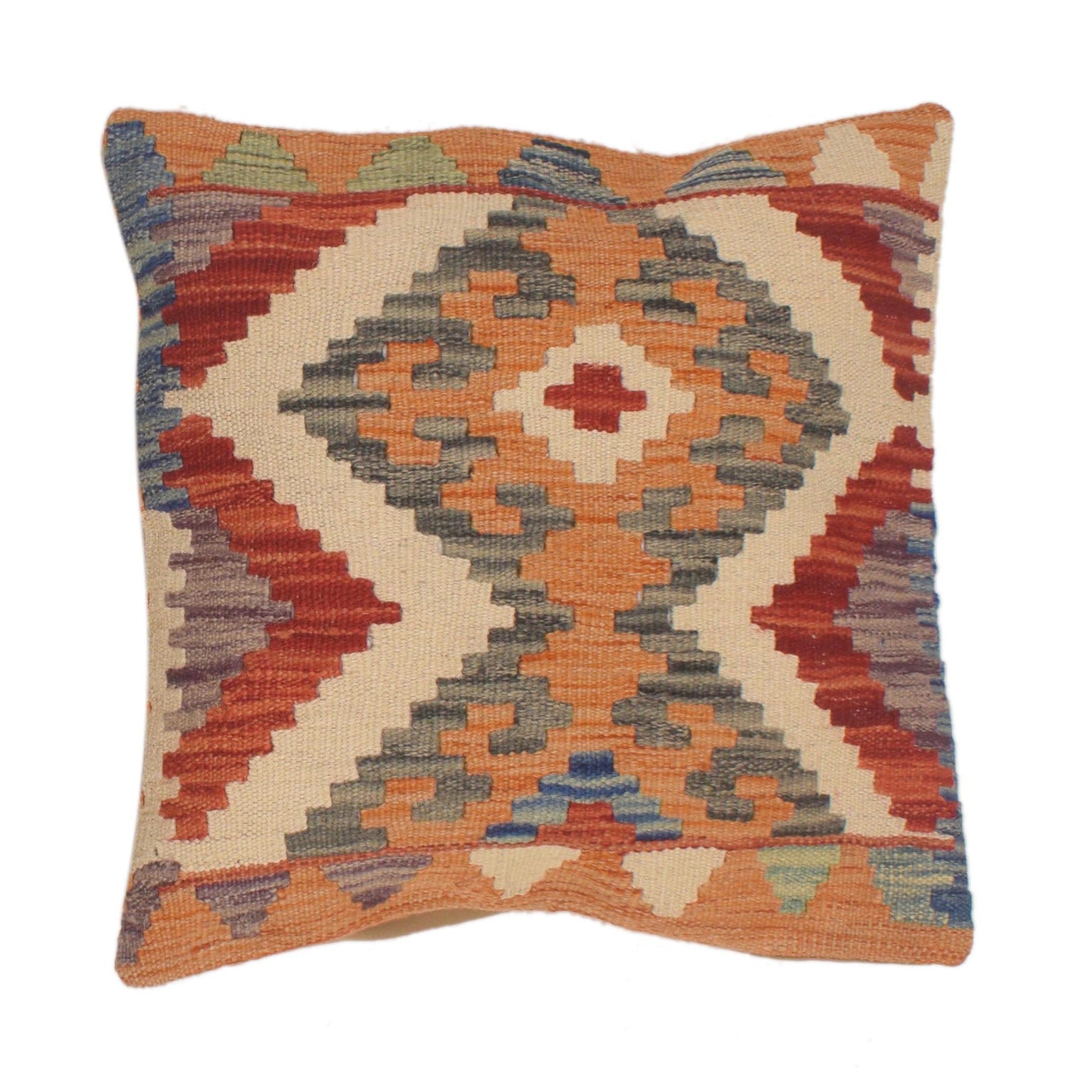 Hand Knotted Kilim Cushion 1' 6 x 1' 6 (ft) - No. 34589
