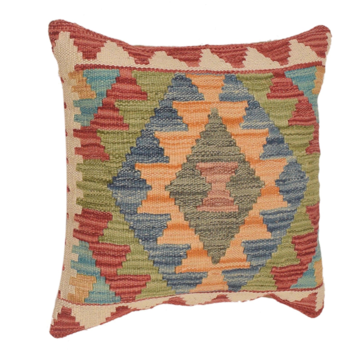 Turkish Style Kelim Cushion 1' 7" x 1' 7" (ft) - No. 34597