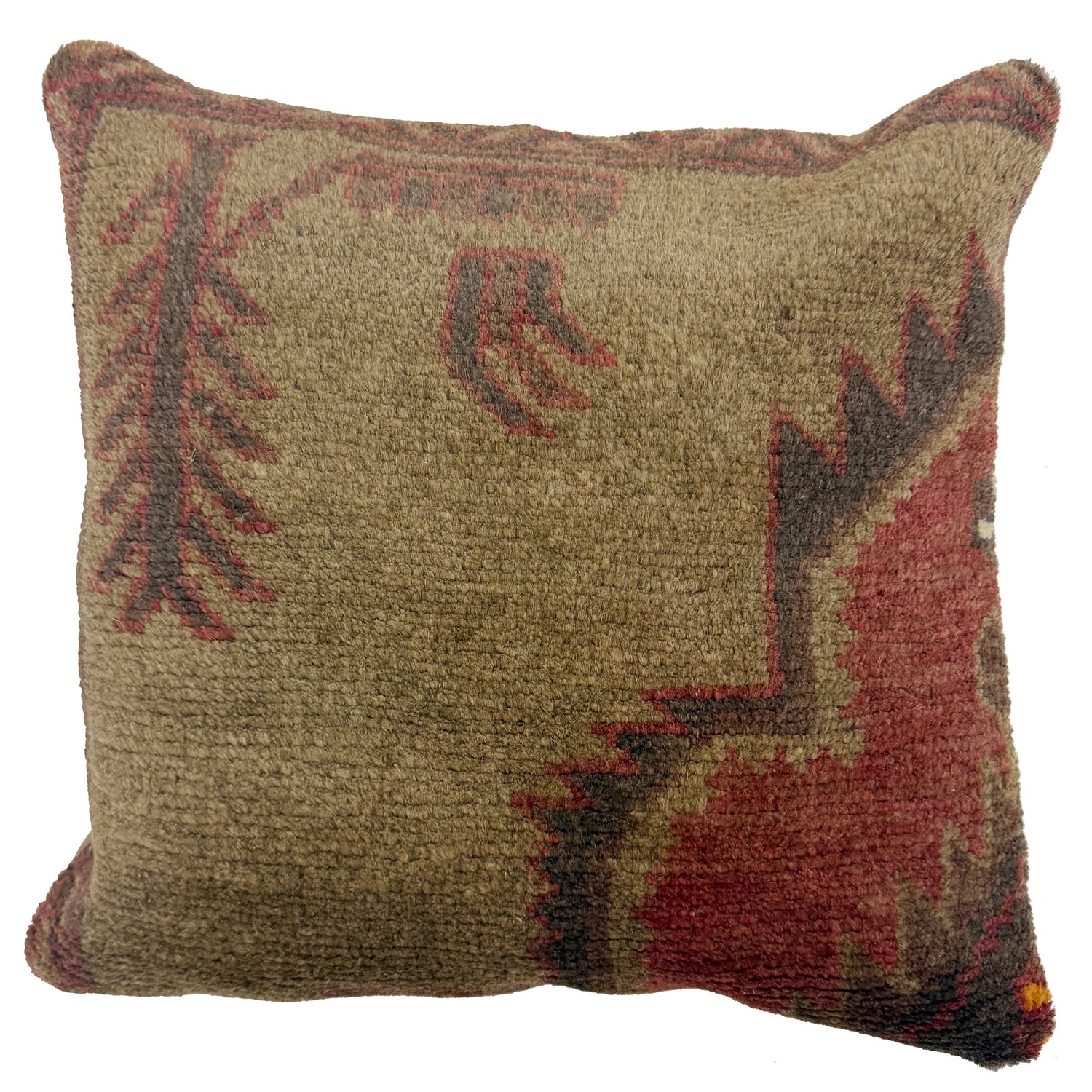 Overdyed Carpet Cushion Cover 1' 4" x 1' 4" (ft) - No. 38455