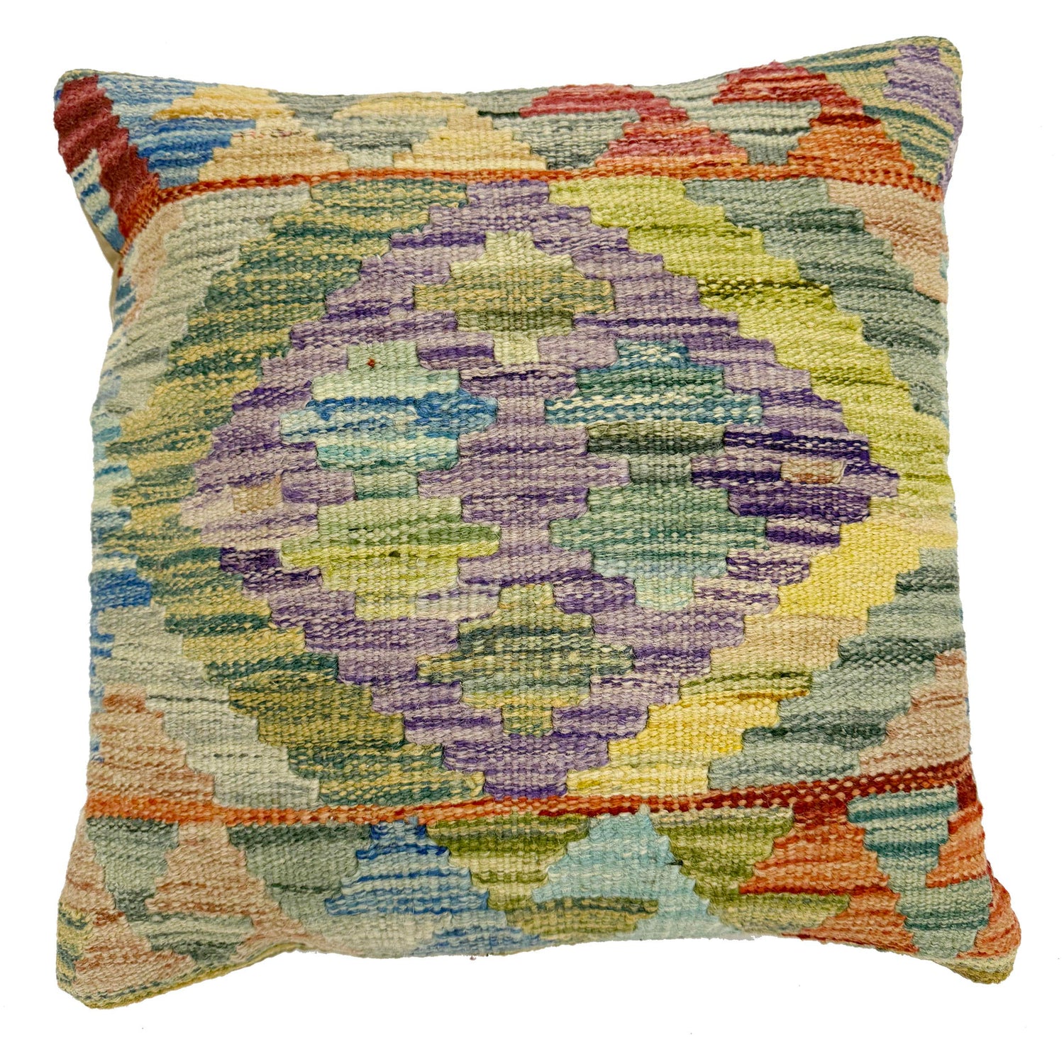 Turkish Style Kelim Cushion 1' 6" x 1' 5" (ft) - No. 38469