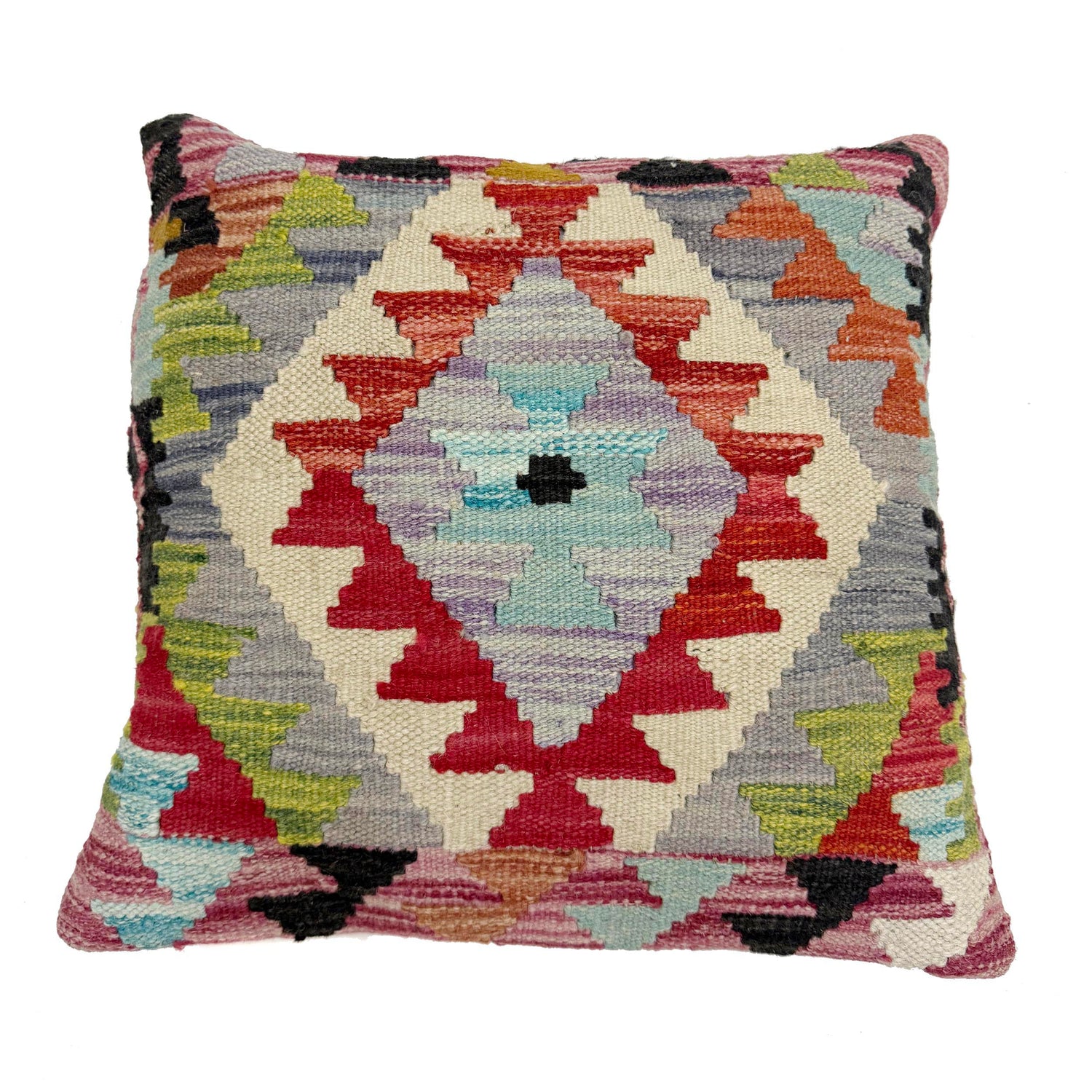 Square Size Kelim Cushion 1' 5" x 1' 6" (ft) - No. 38470