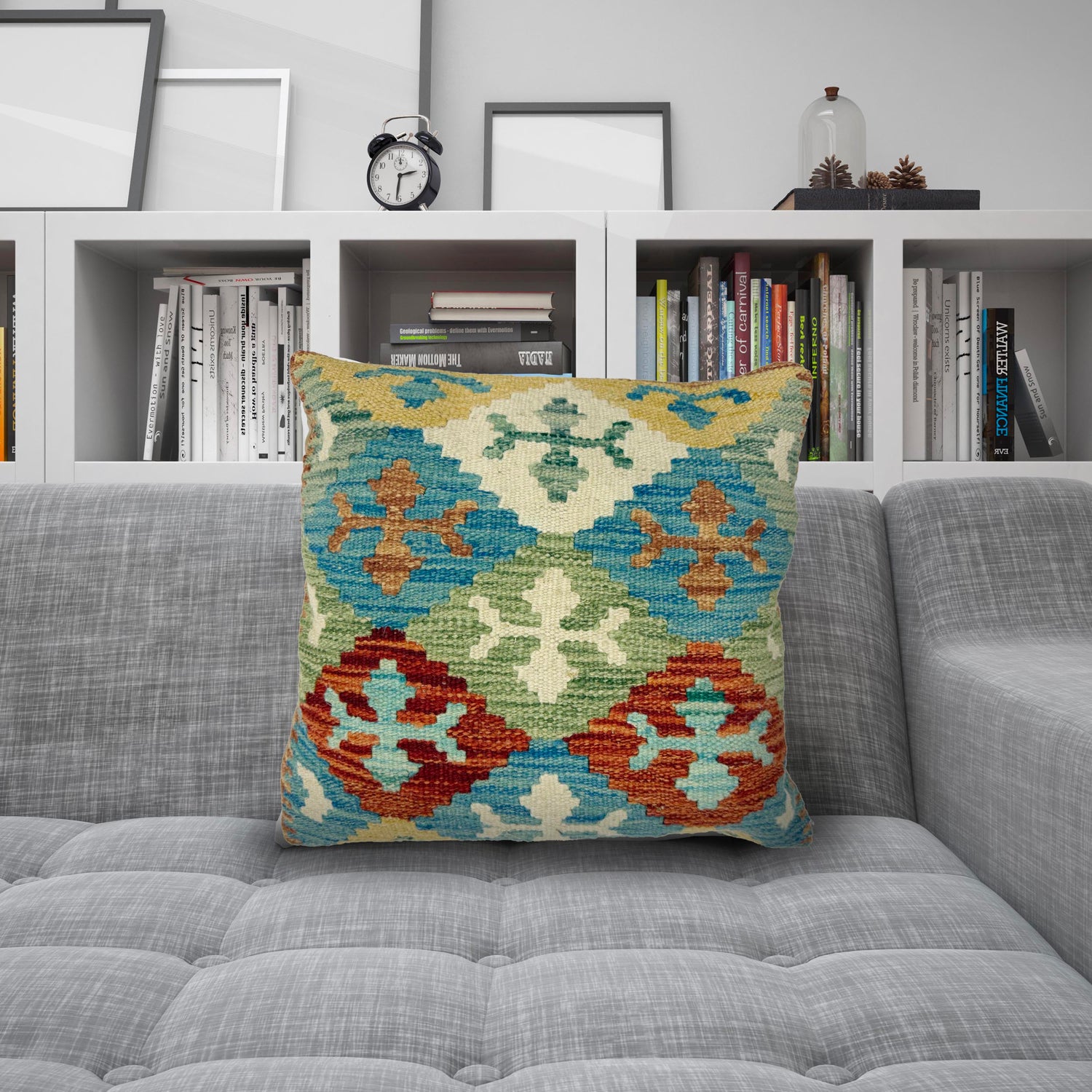 Handmade Kilim Cushion 1' 5" x 1' 5" (ft) - No. 38474