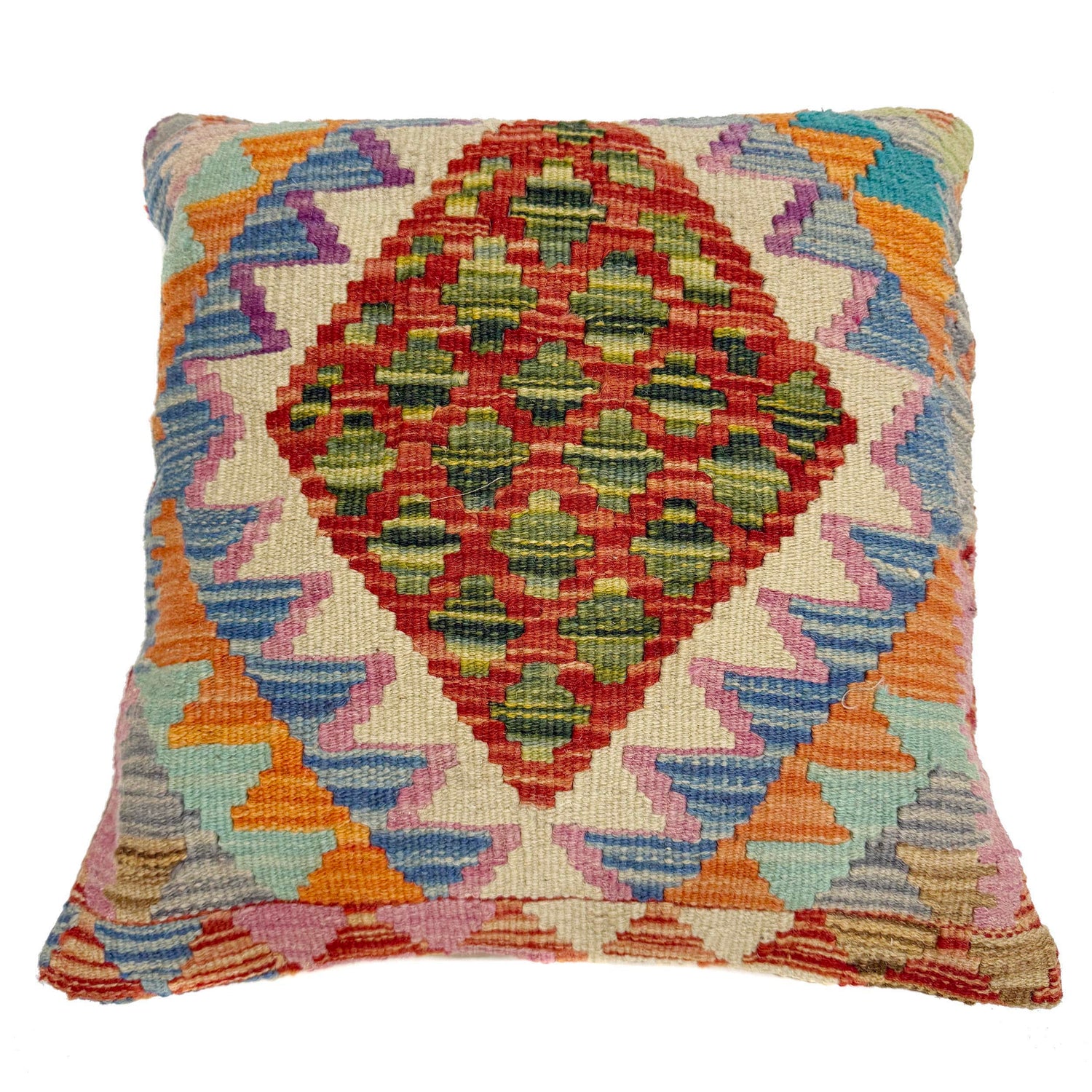 Turkish Style Kelim Cushion 1' 5" x 1' 6" (ft) - No. 38476