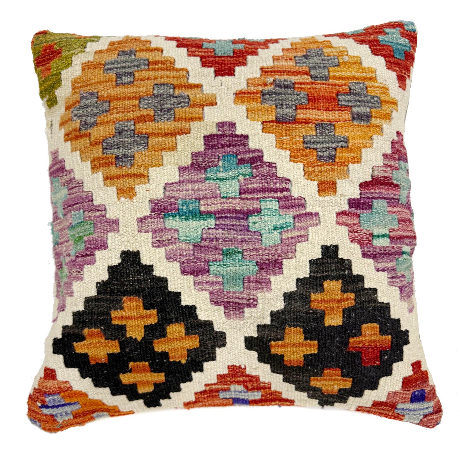 Vegetable Kilim Cushion Cover 1' 5" x 1' 5" (ft) - No. 38480
