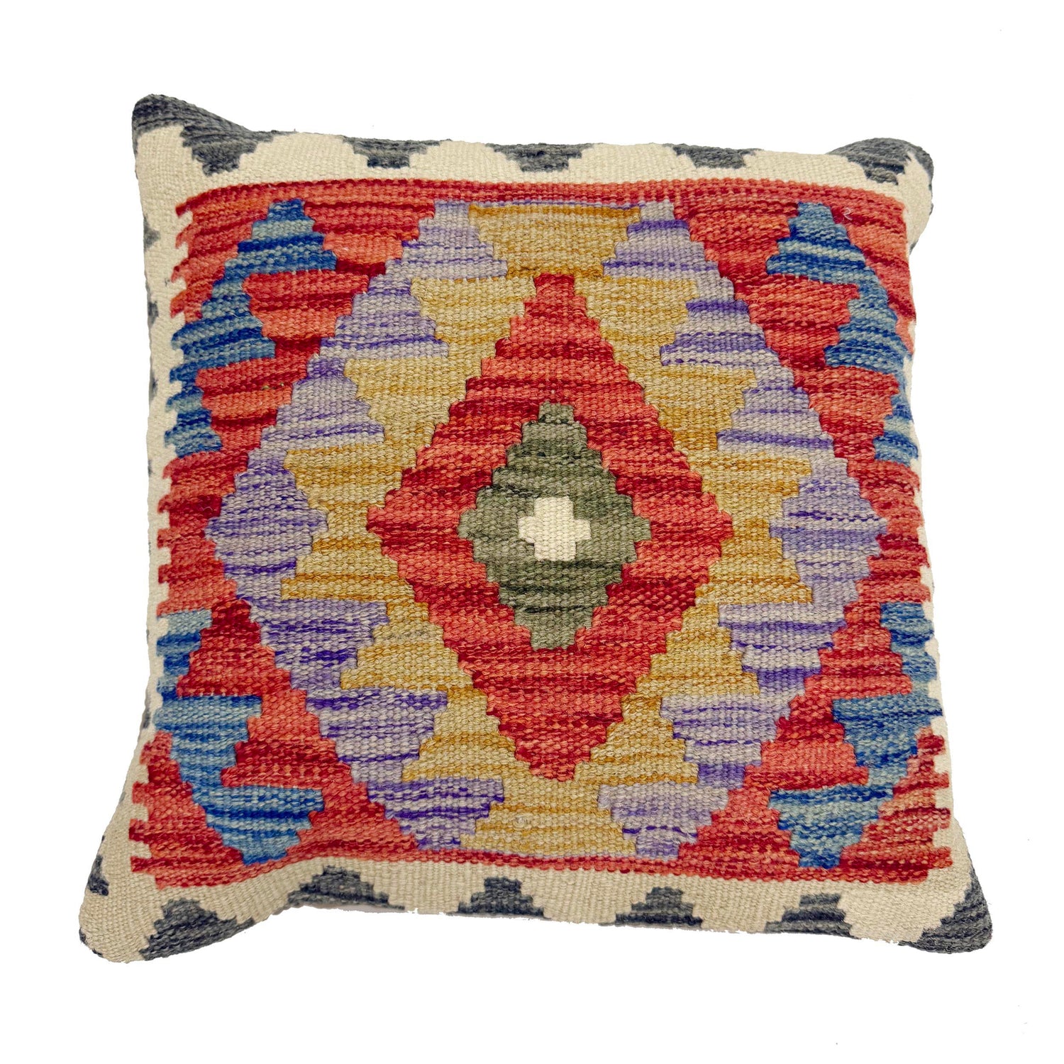 Hand Knotted Kilim Cushion 1' 5" x 1' 5" (ft) - No. 38482