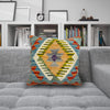 Turkish Style Kelim Cushion 1' 6" x 1' 6" (ft) - No. 38483