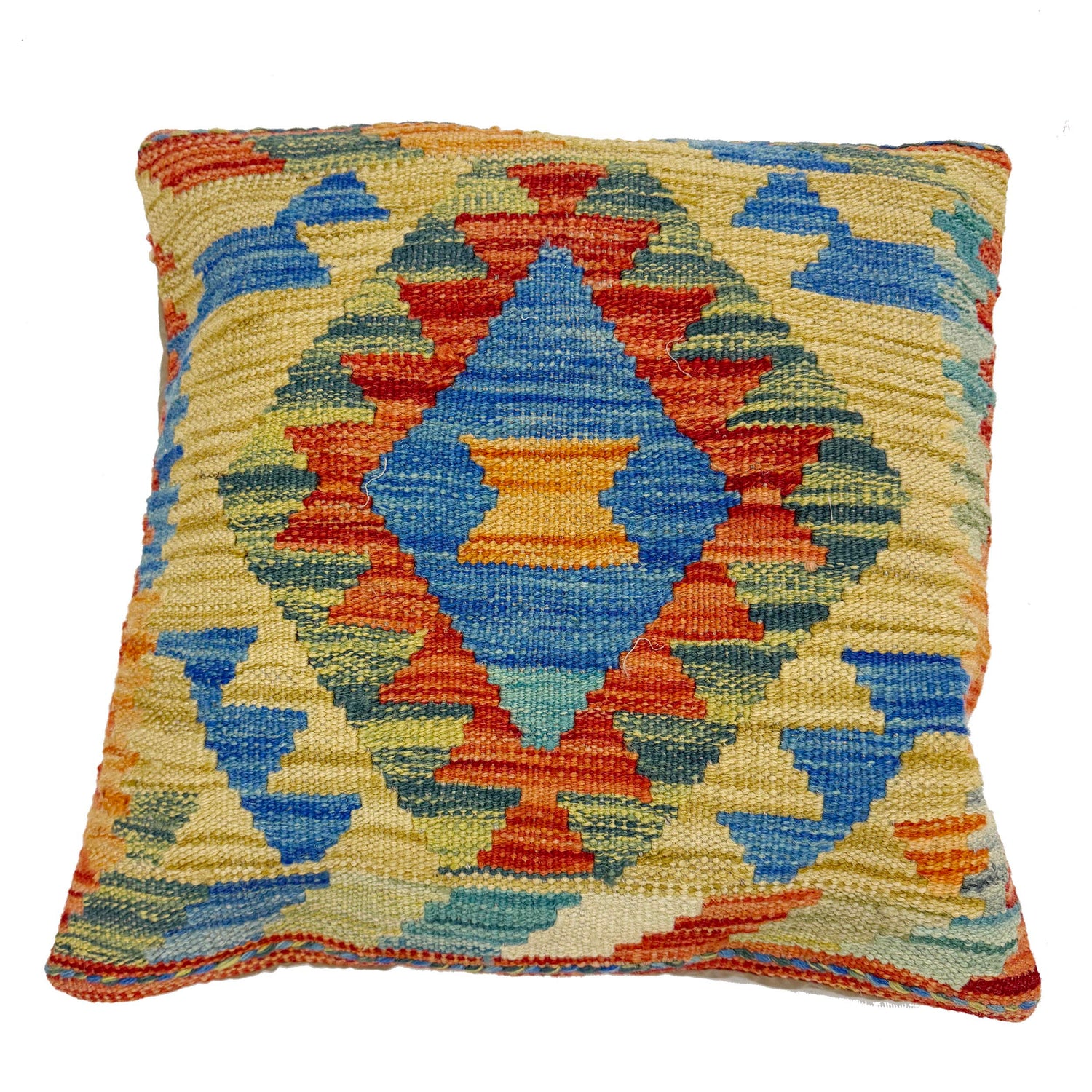 Square Size Kelim Cushion 1' 5" x 1' 6" (ft) - No. 38484