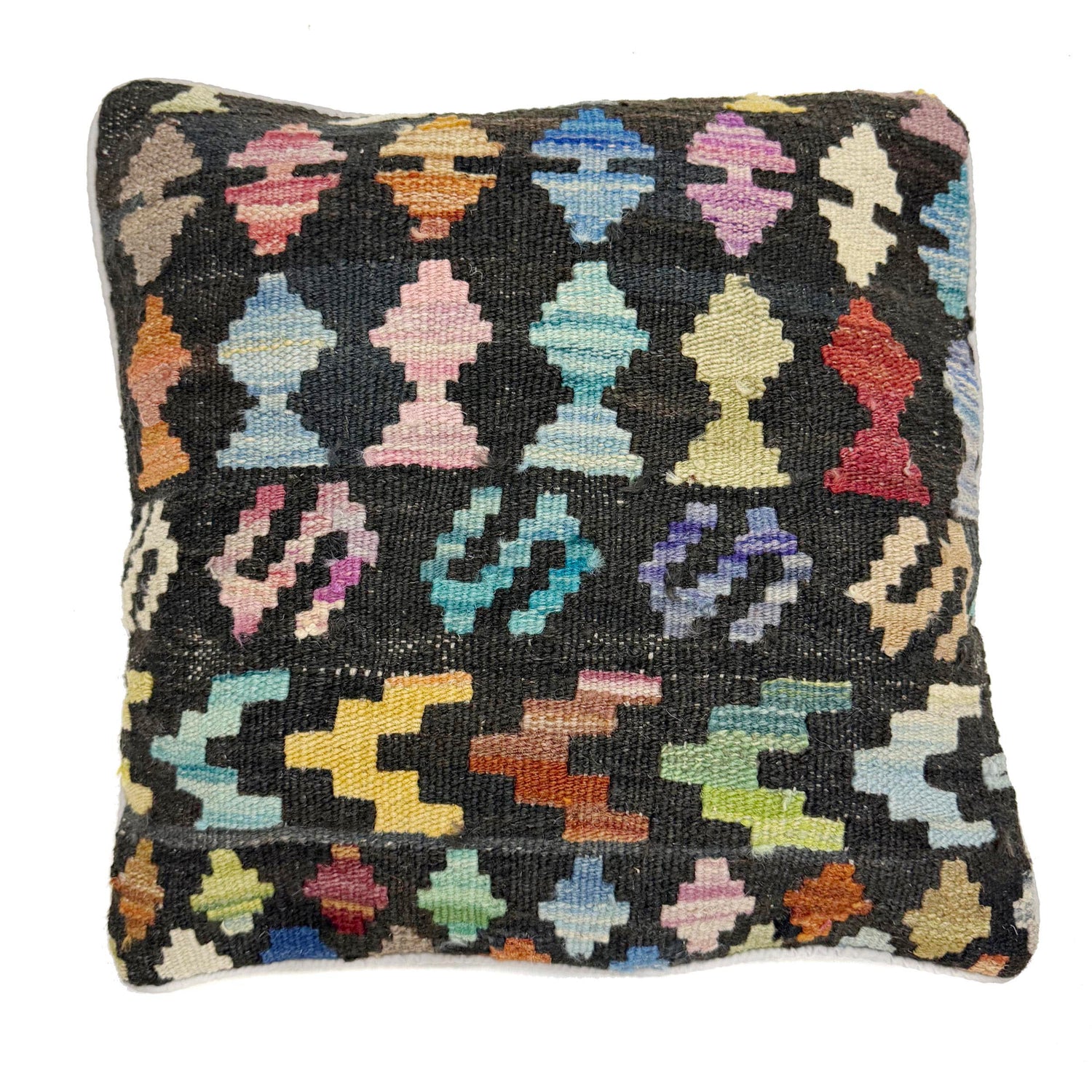 Hand Knotted Kilim Cushion 1' 5" x 1' 5" (ft) - No. 38489