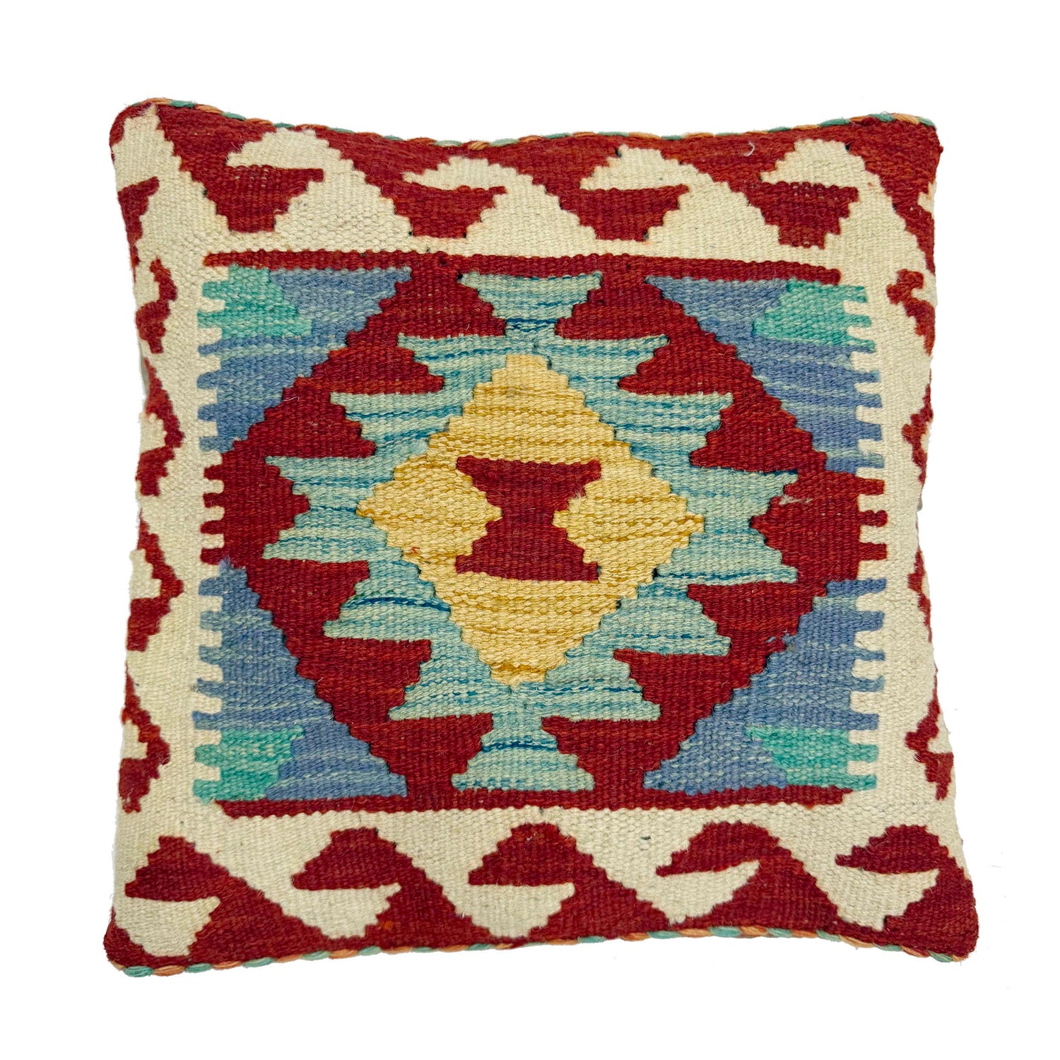 Turkish Style Kelim Cushion 1' 5" x 1' 6" (ft) - No. 38490