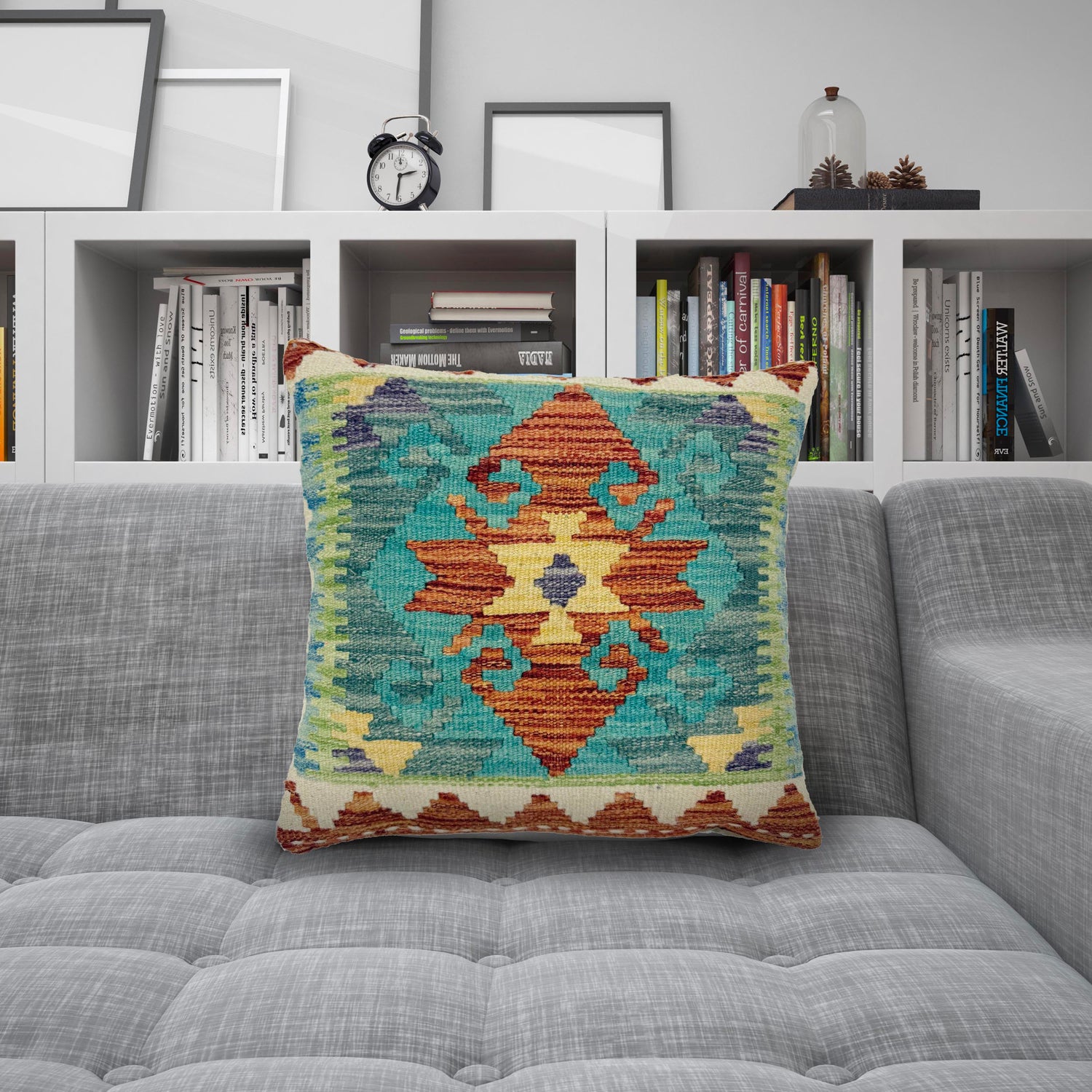 Kilim Cushion Covers 1' 5" x 1' 6" (ft) - No. 38492