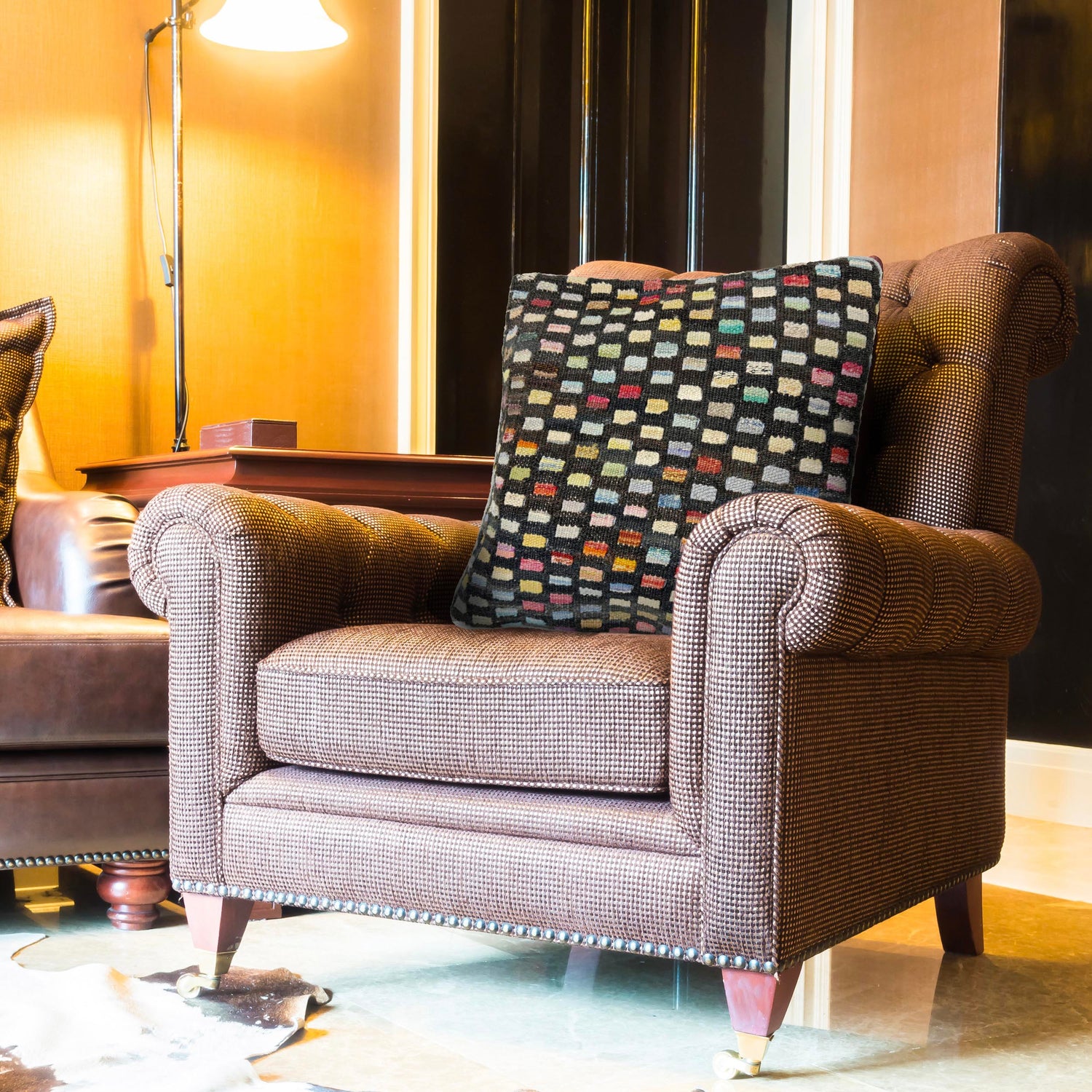 Handmade Kilim Cushion 1' 5" x 1' 5" (ft) - No. 38495
