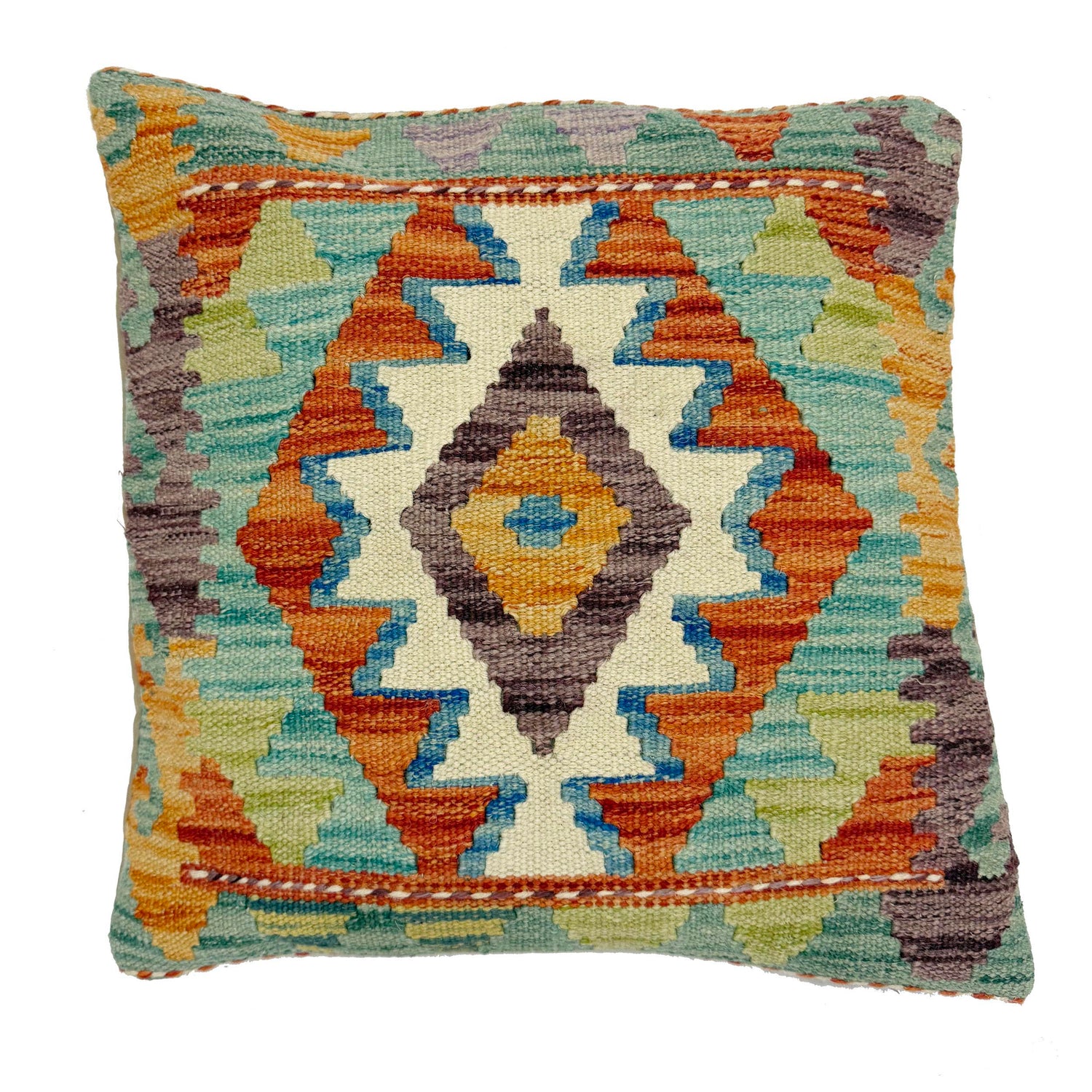 Square Size Kelim Cushion 1' 5" x 1' 5" (ft) - No. 38499