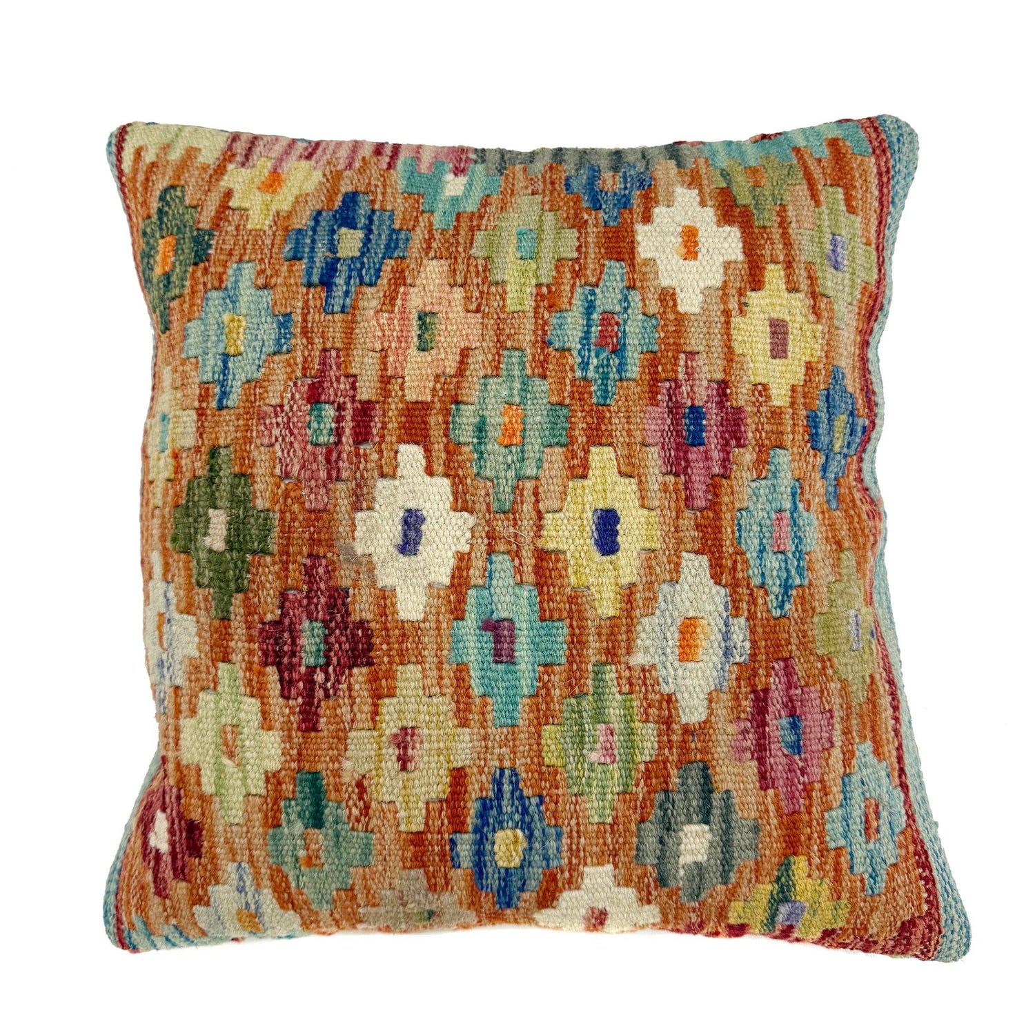 Square Size Kelim Cushion 1' 5" x 1' 6" (ft) - No. 38506