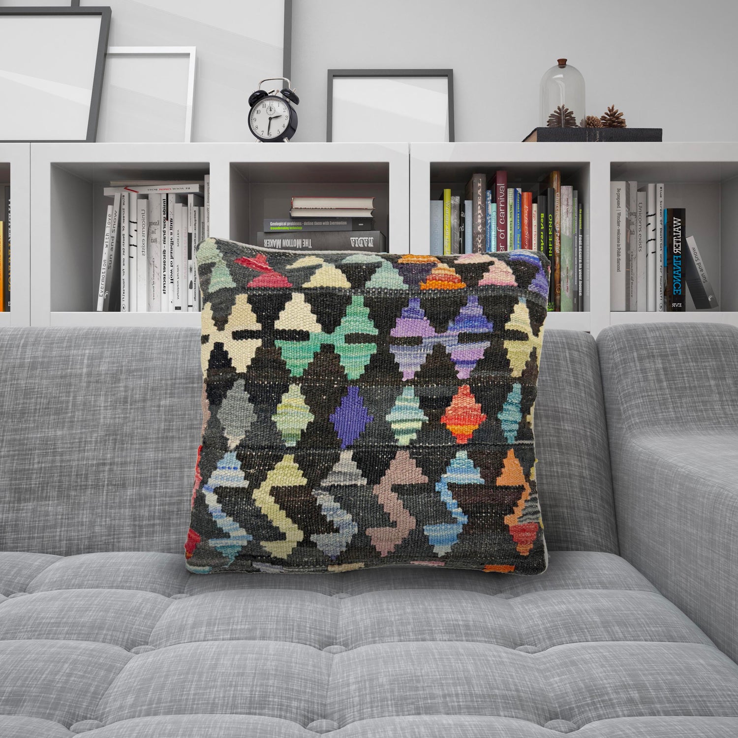 Handmade Kilim Cushion 1' 5" x 1' 5" (ft) - No. 38510