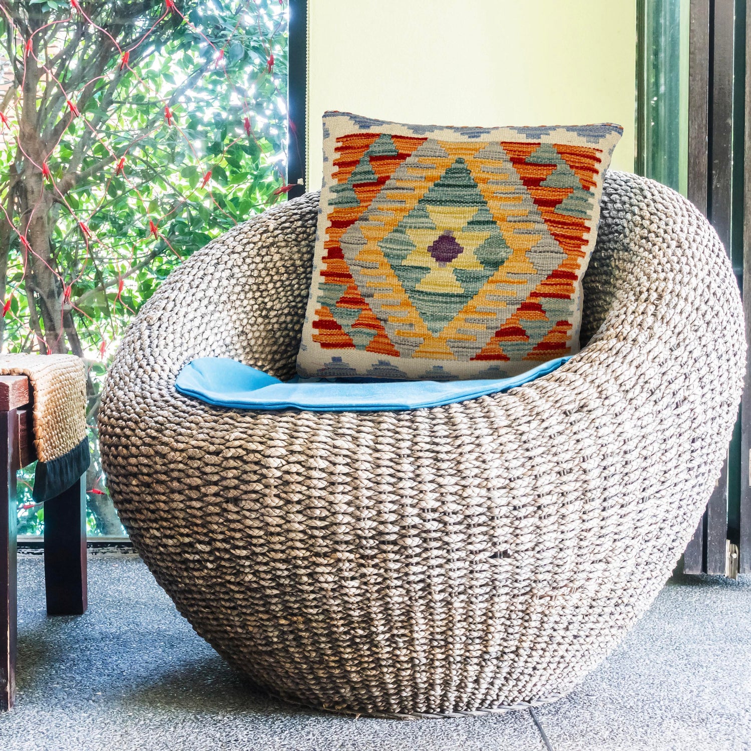 Kilim Cushion Covers 1' 6" x 1' 6" (ft) - No. 38514