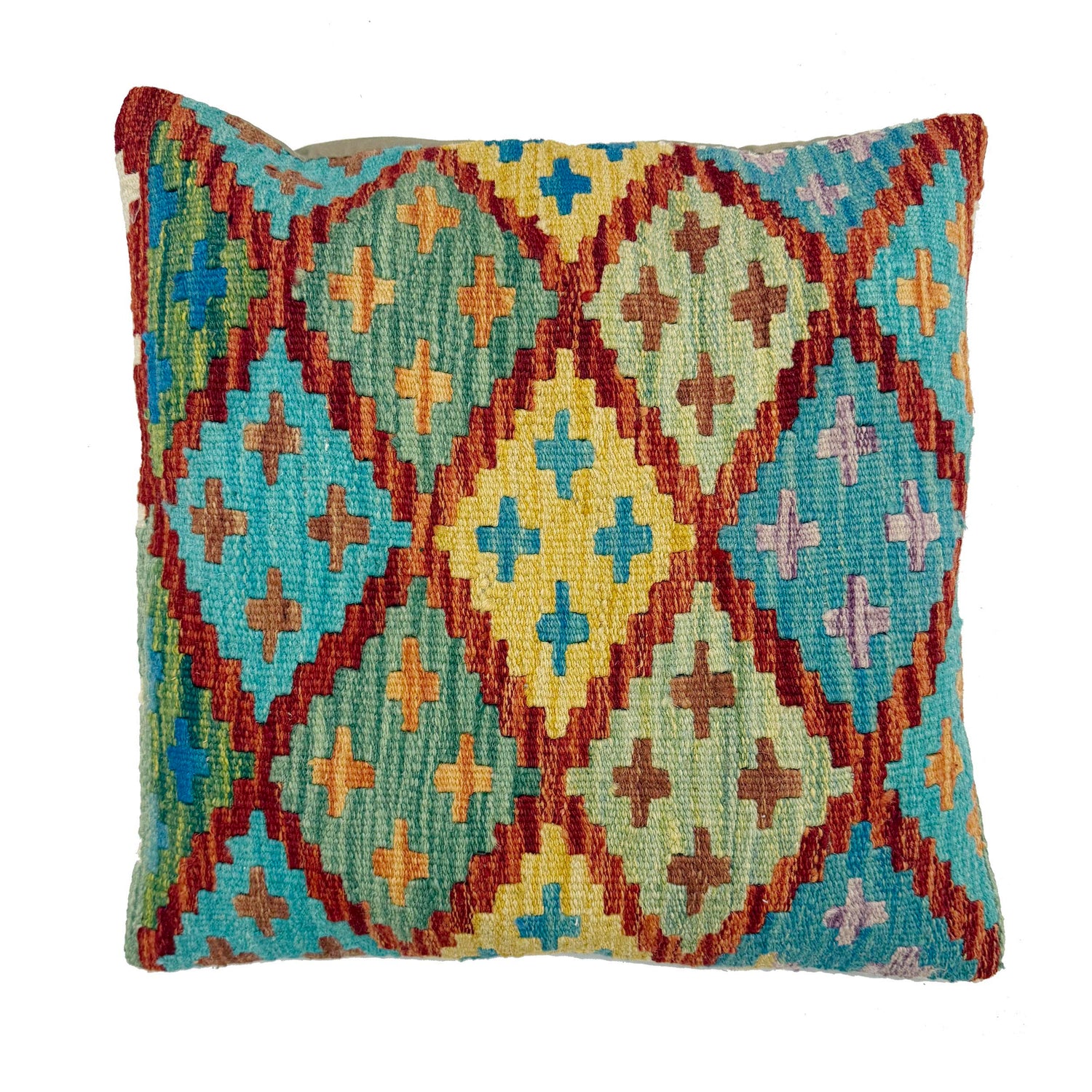 Turkish Design Kilim Cushion 1' 5" x 1' 6" (ft) - No. 38515